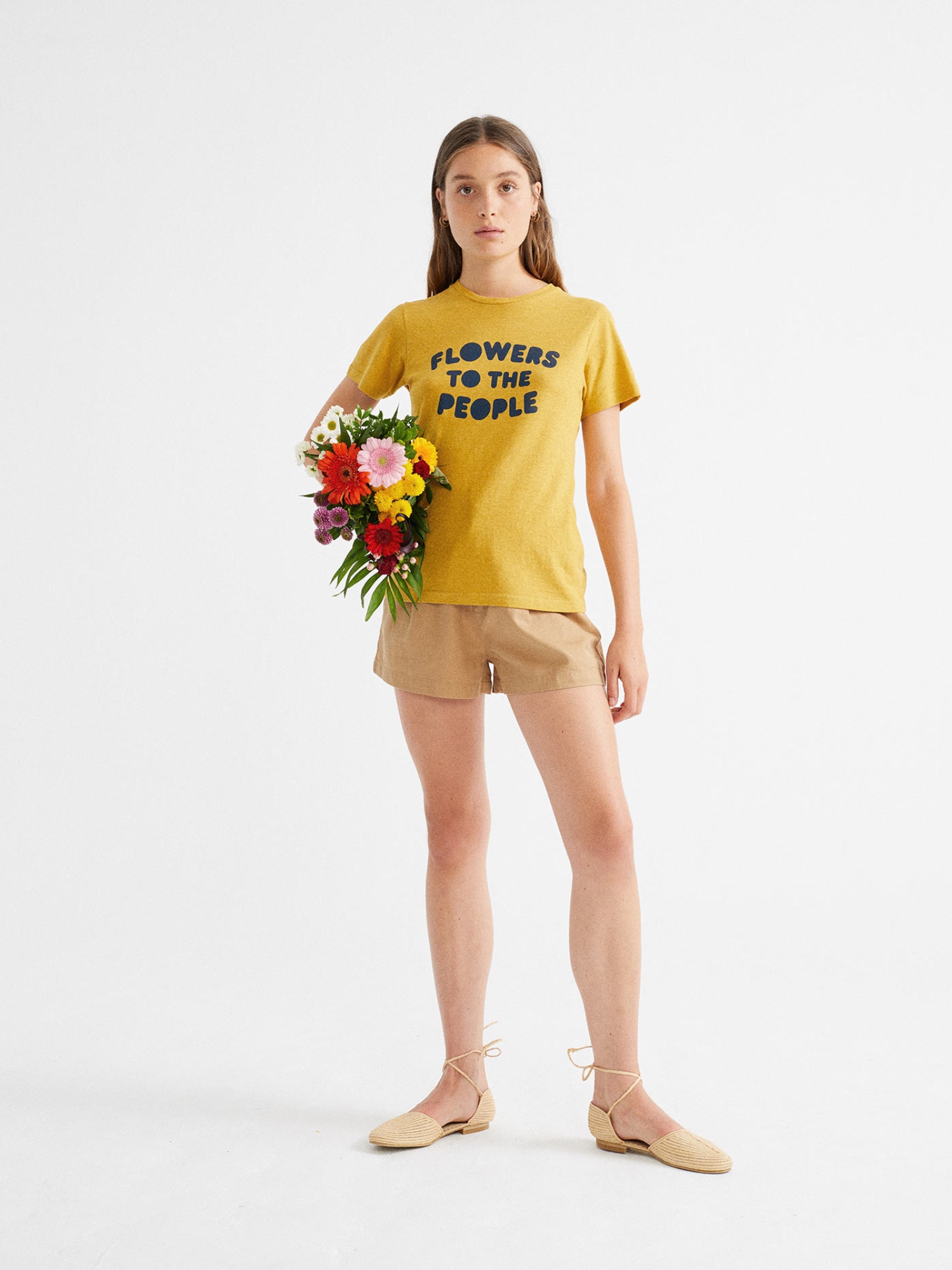 Thinking MU Hemp Narciso Shorts Camel L