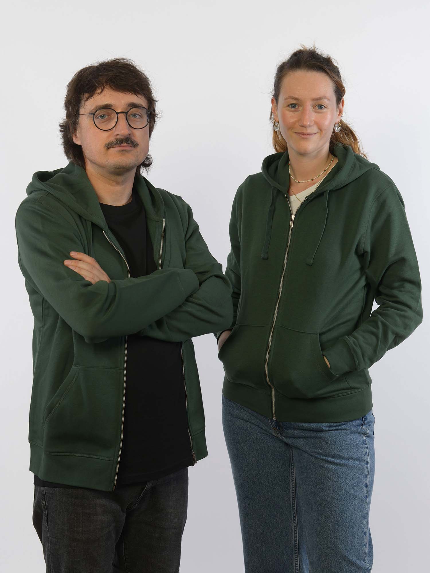 glore Sammie Zip Hoodie Bottle Green XS