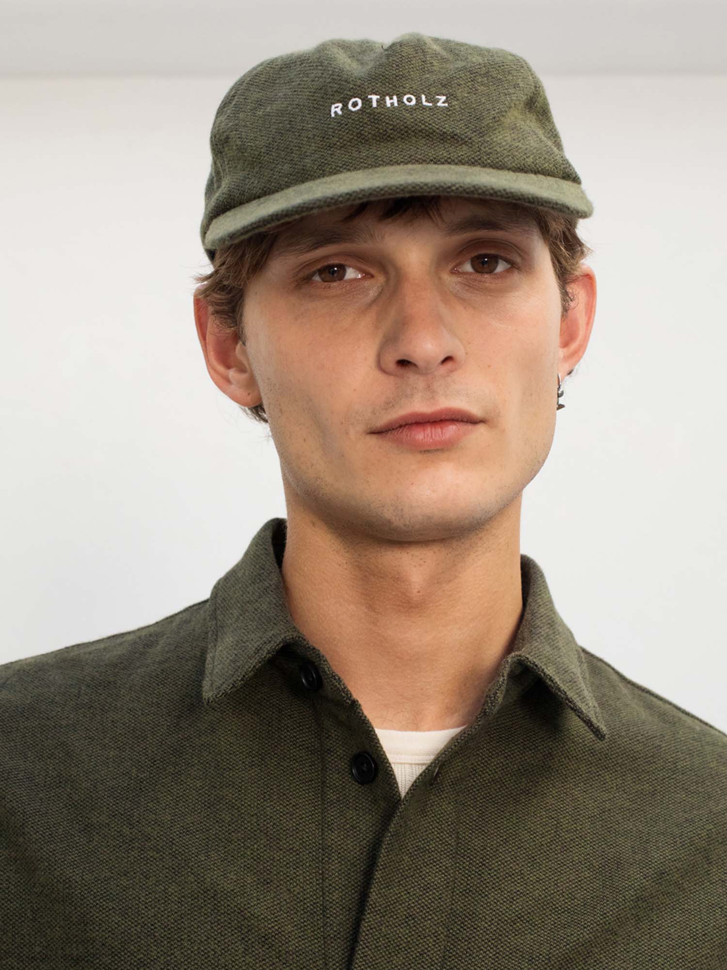Rotholz Flannel Casual Shirt Moss Moss Green XL