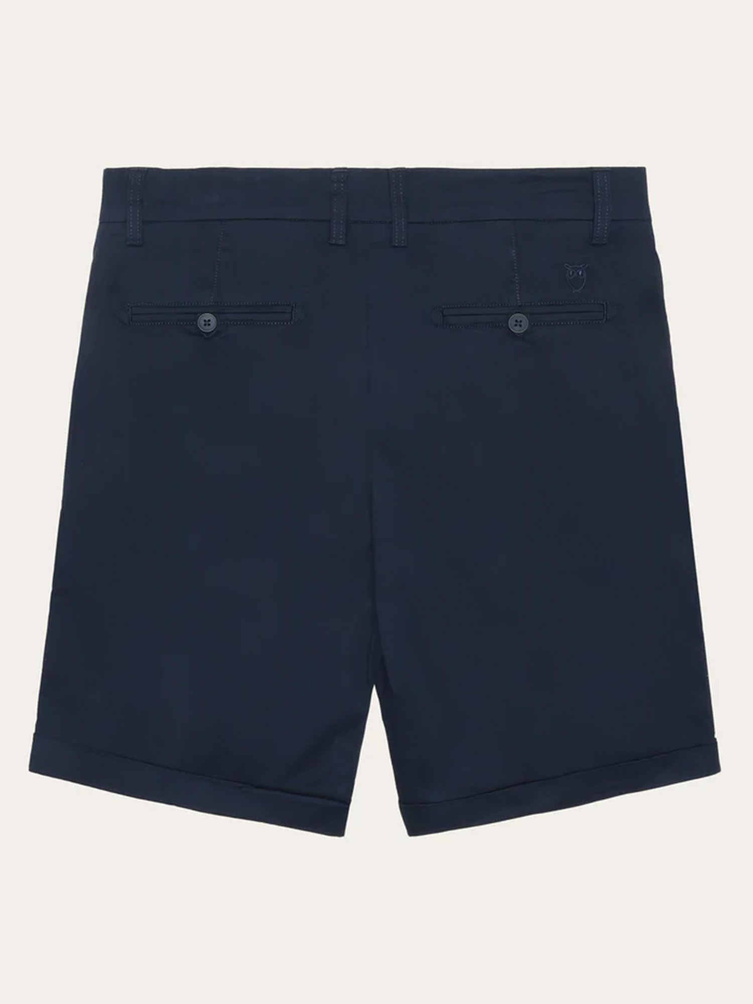 Knowledge Cotton Apparel Chuck regular chino poplin shorts Total Eclipse 36