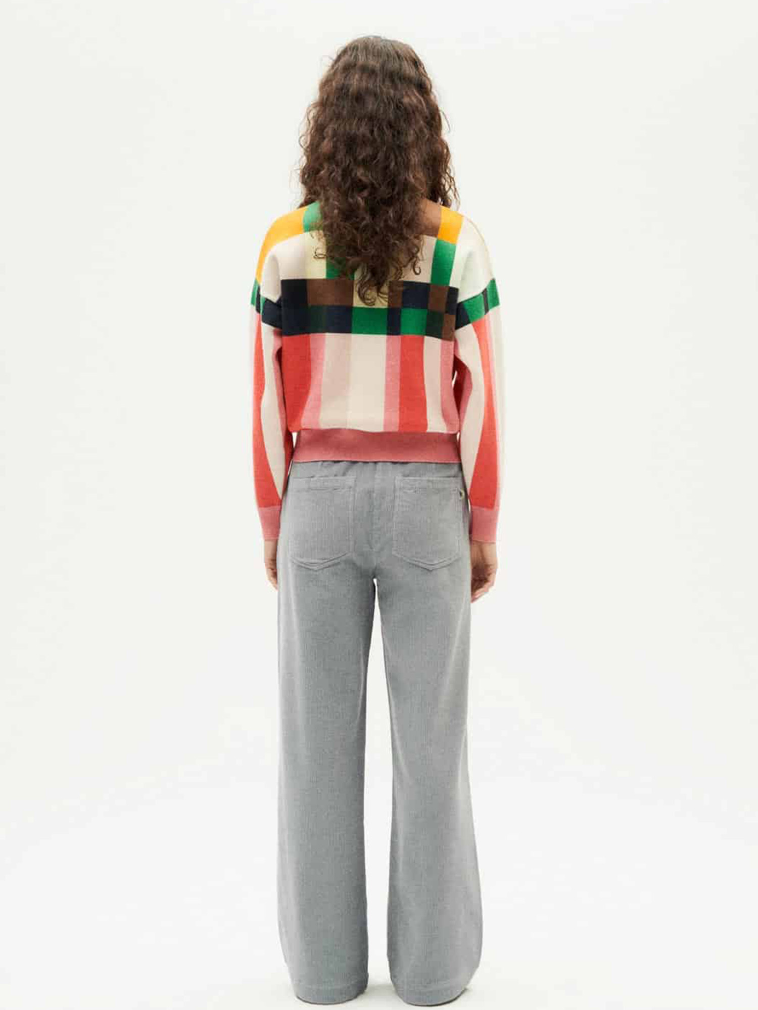 Thinking MU Philis Knitted Sweater Grid XS