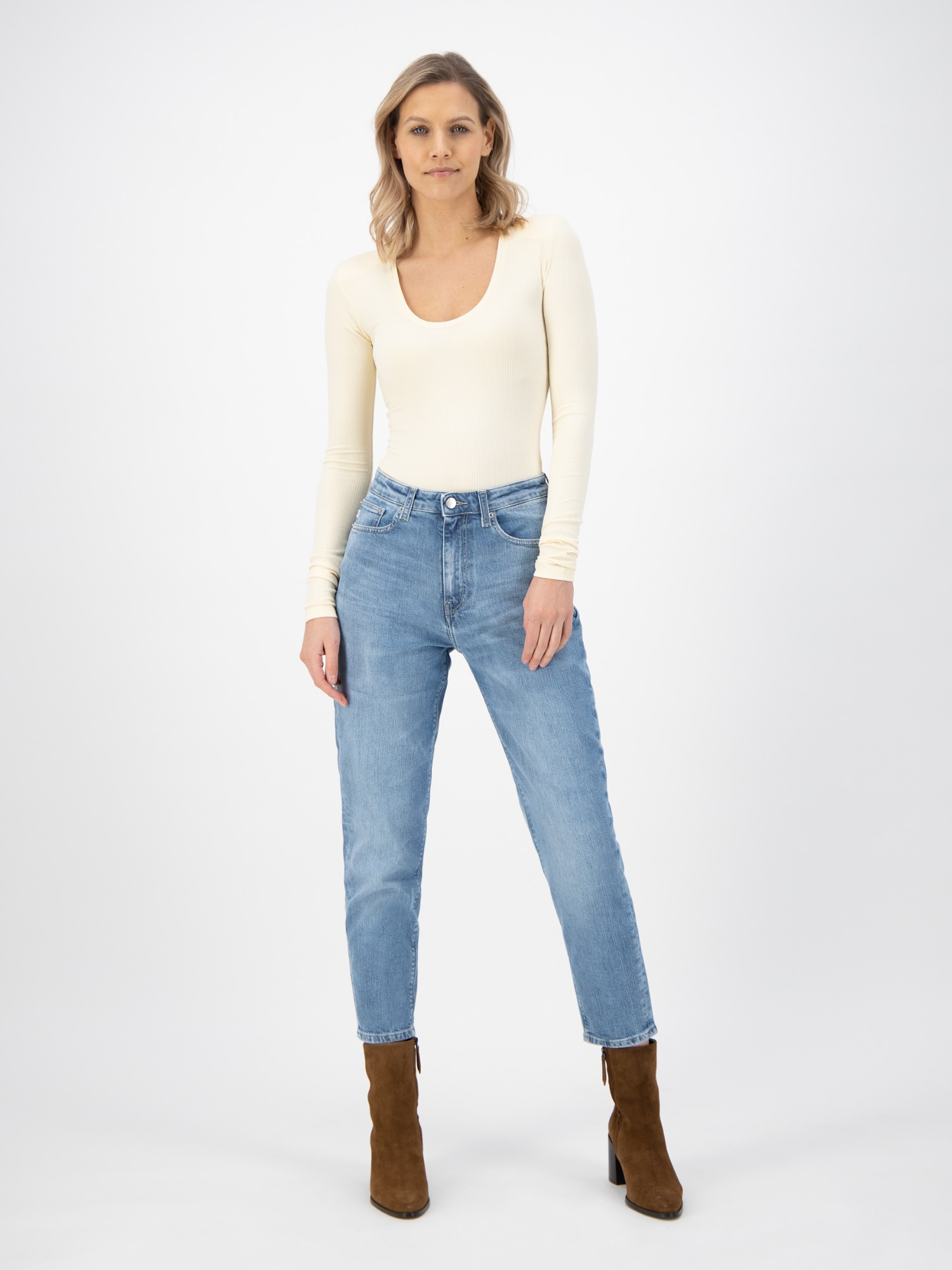 MUD Jeans Mams Stretch Tapered Old Stone 30/29