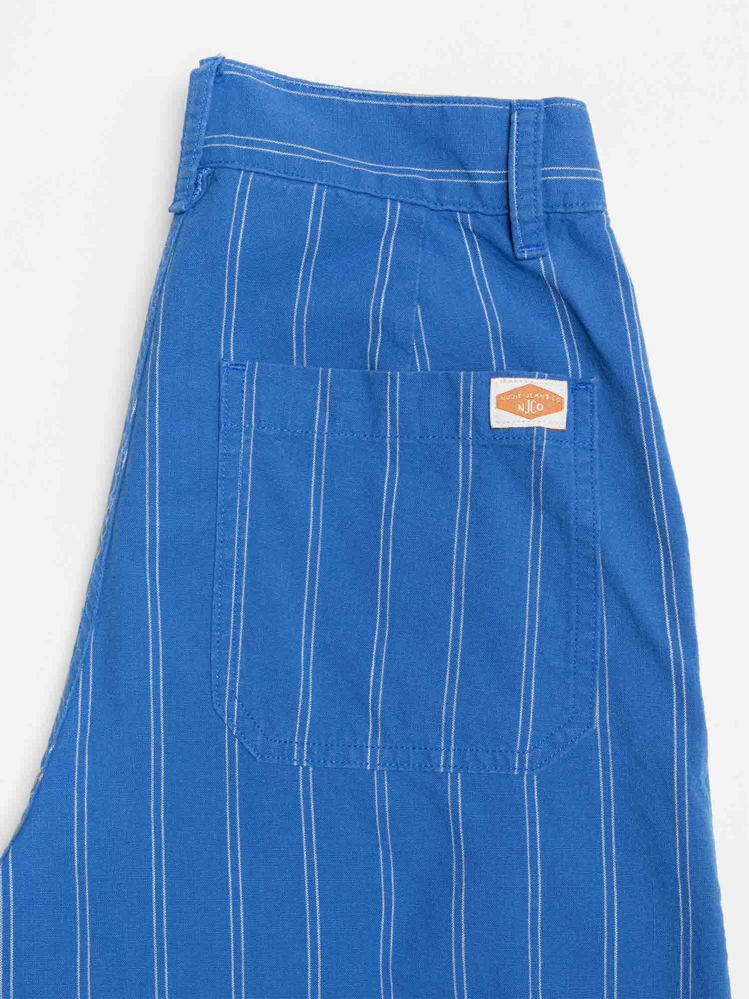 Nudie Jeans Gullan Striped Workwear Pants Indigo 29