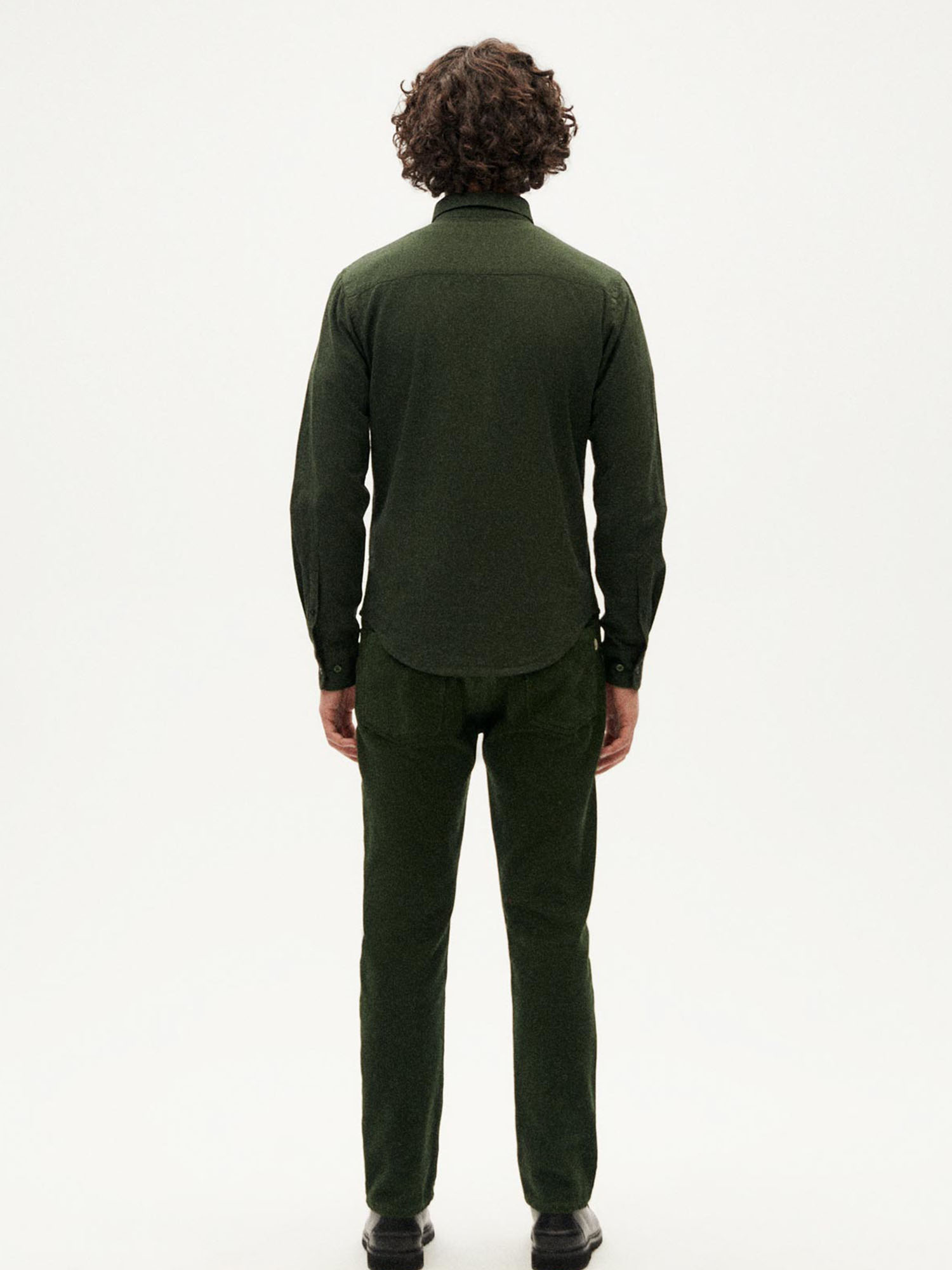 Thinking MU Microchecks Ant Shirt Green XL