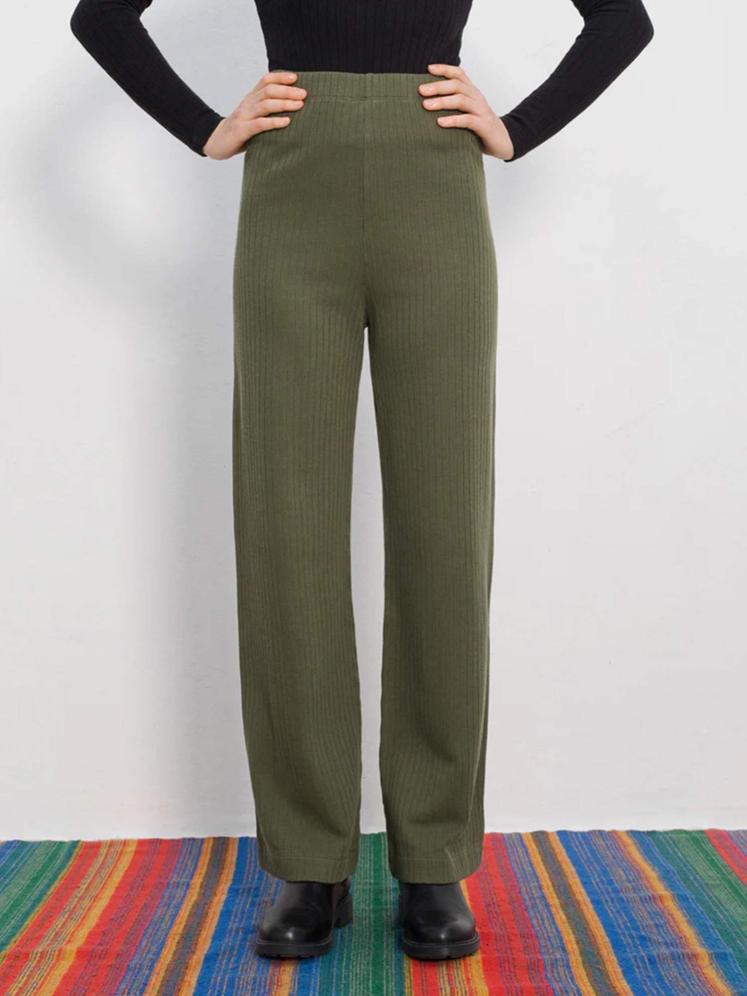 Rotholz Heavy Ribbed Lounge Pants Moss Green L