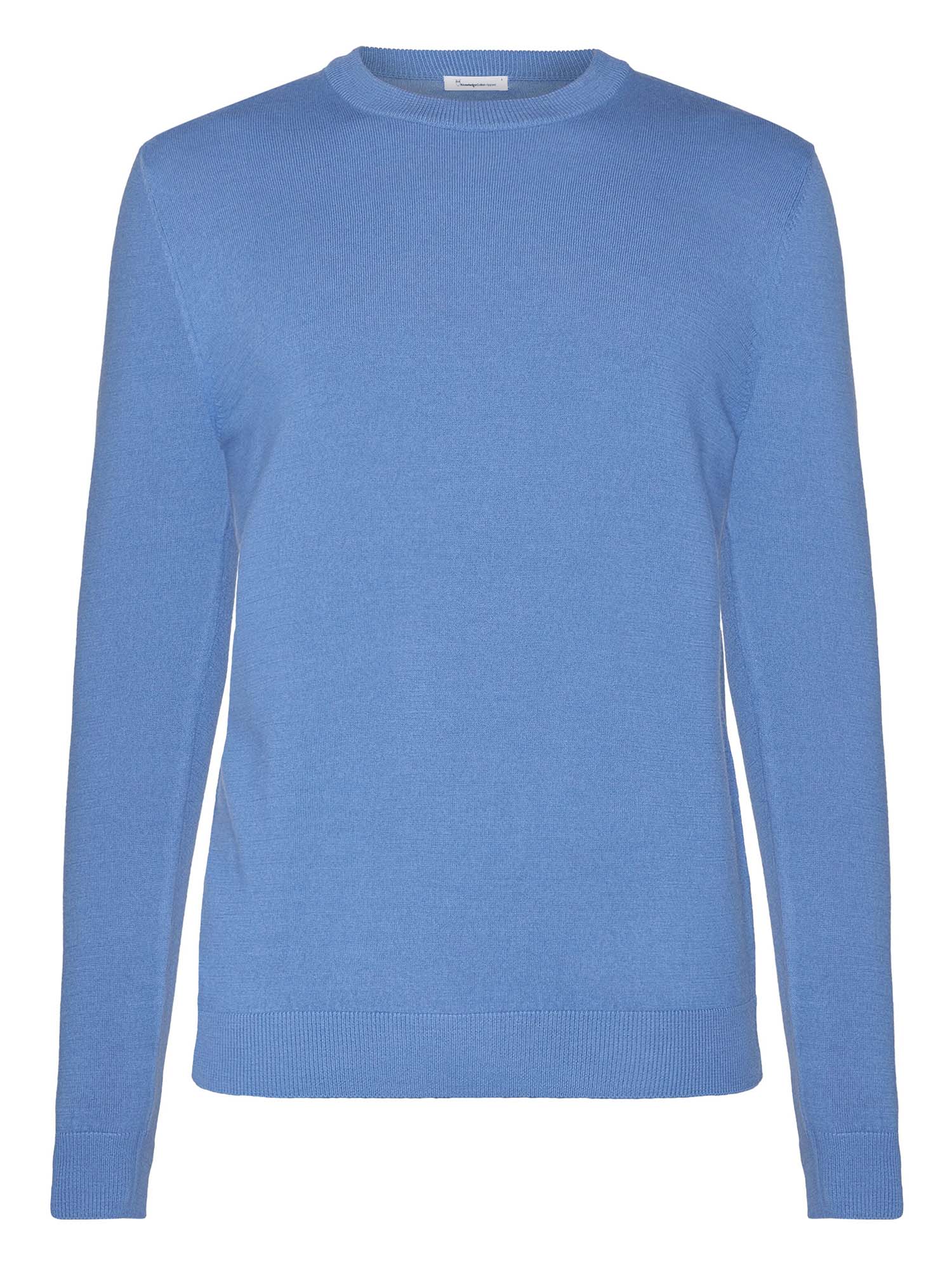 Knowledge Cotton Apparel Regular Merino Knit Crew Neck Moonlight Blue XL
