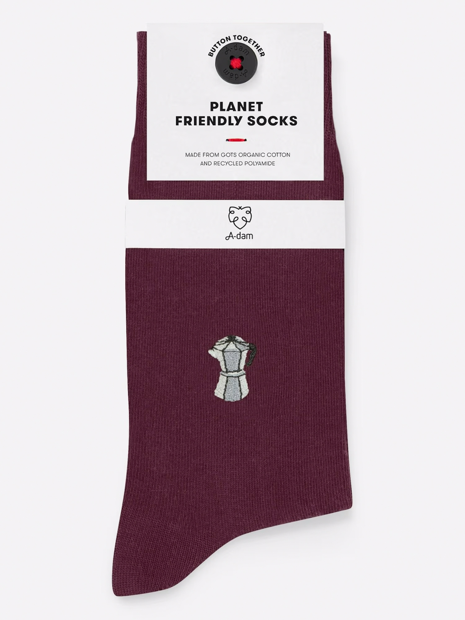 A-dam Casual Socks Percolator Burgundy 41-46