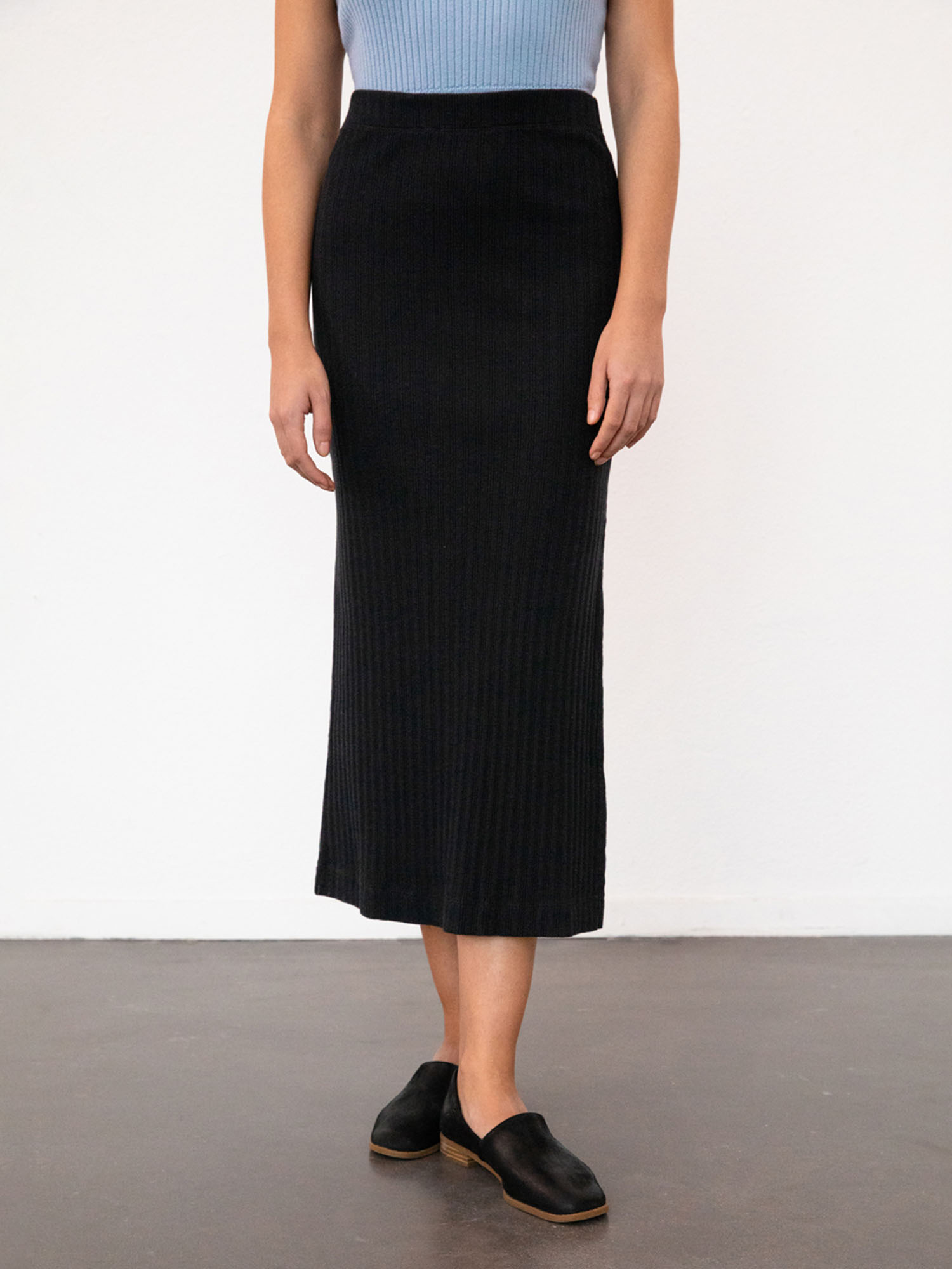 Rotholz Ribbed Tube Skirt True Black XS