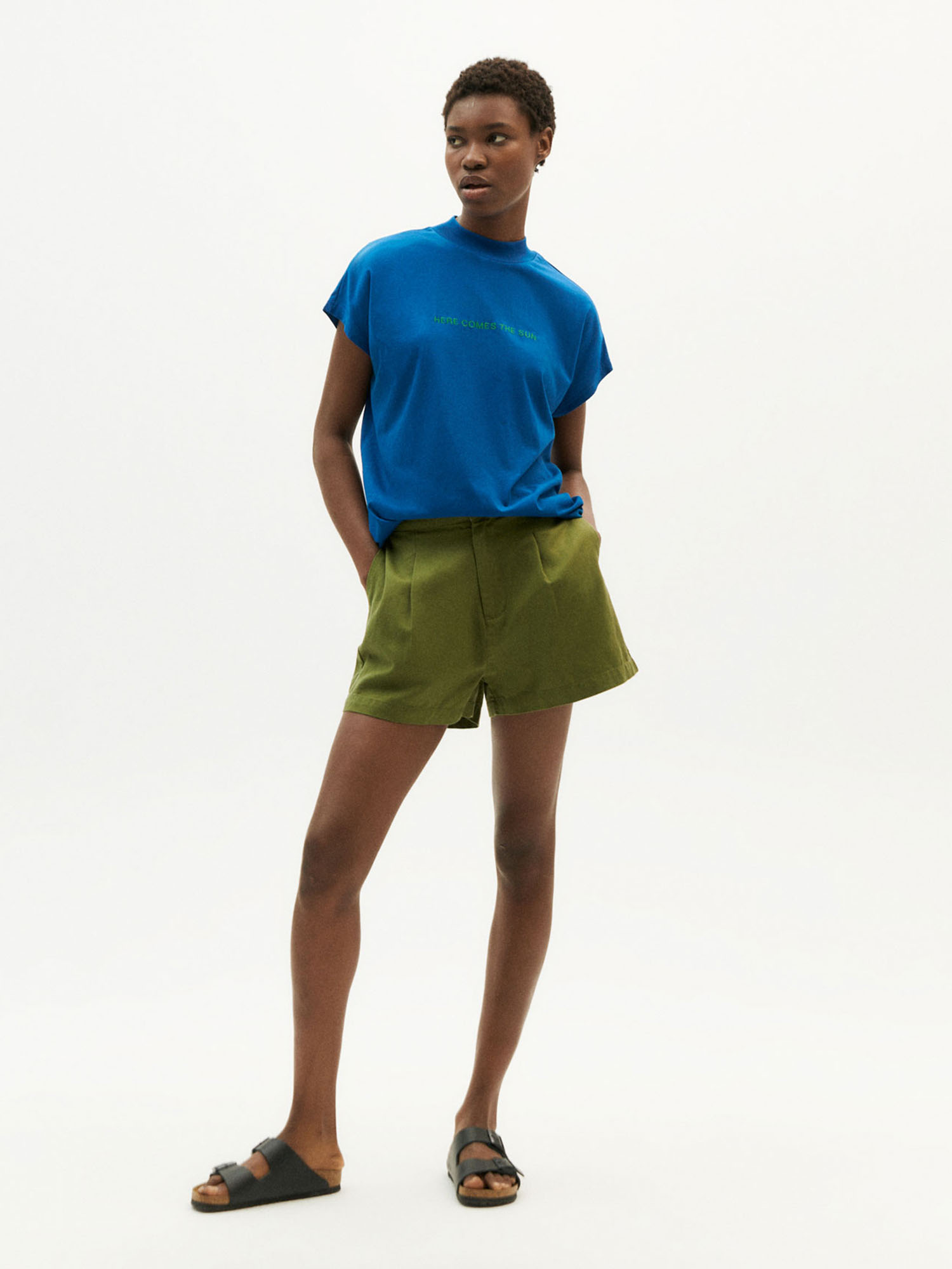 Thinking MU Hemp Narciso Shorts Forest Green 42