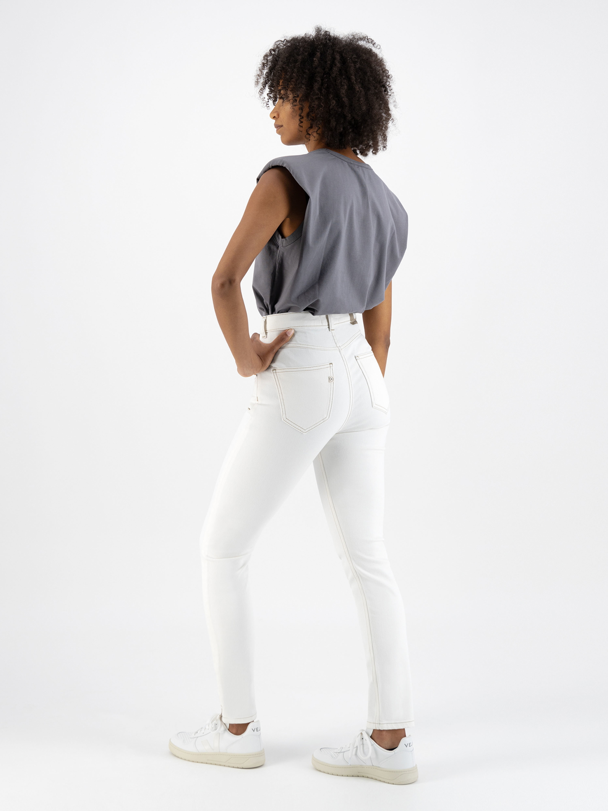 MUD Jeans Skinny Sandy Off White 25/28