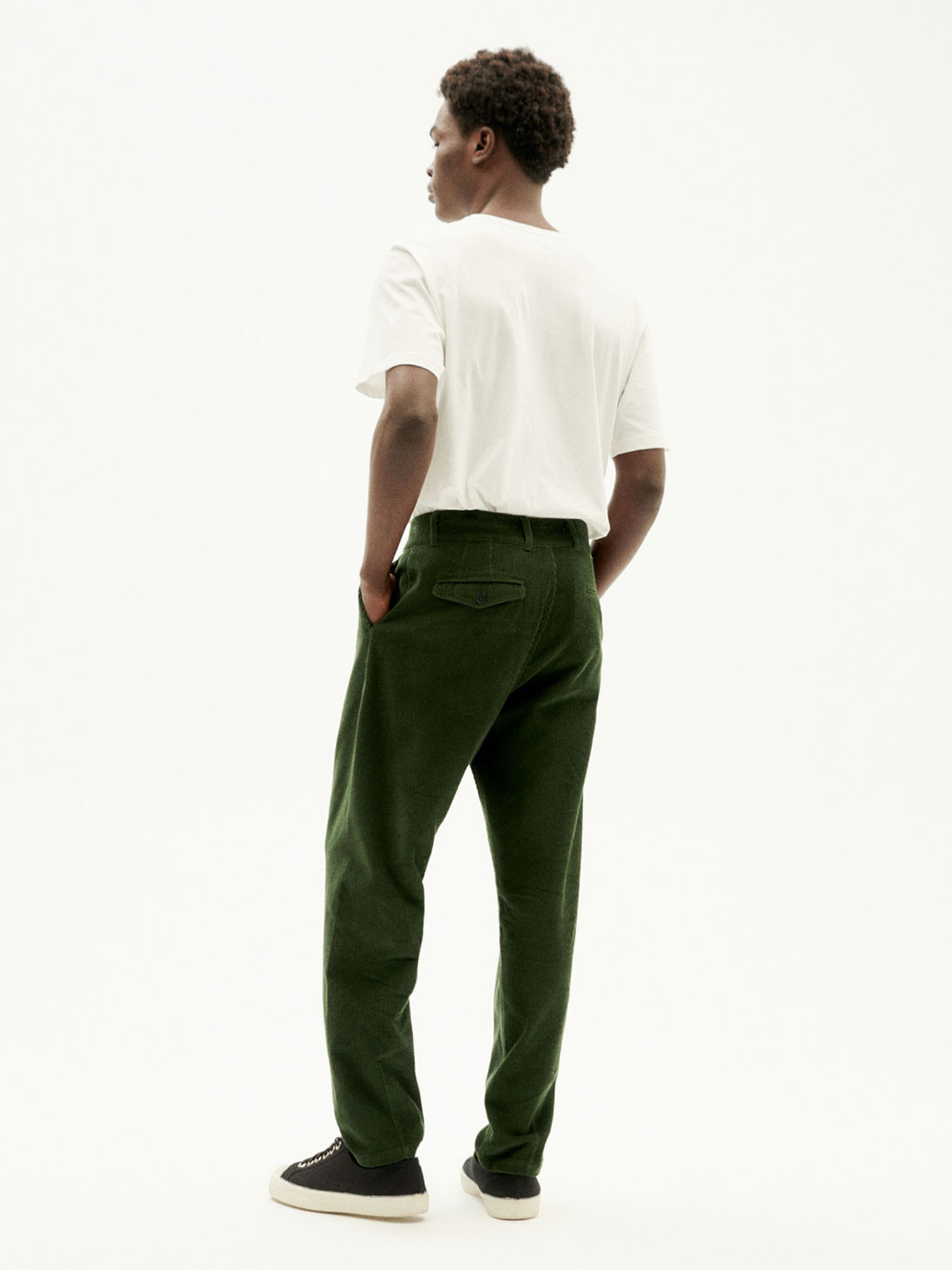 Thinking Mu Wotan Corduroy Pants Bottle Green 46