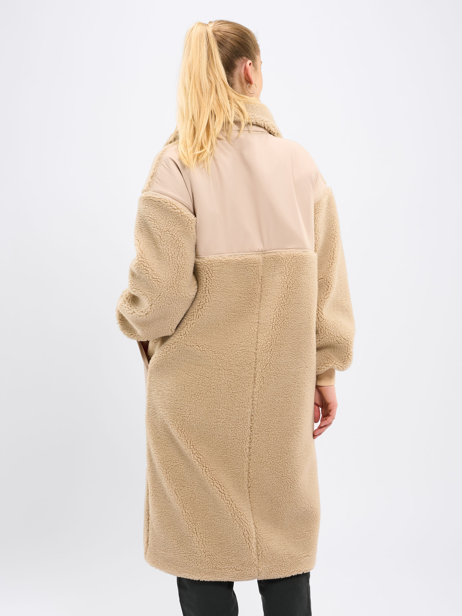 Knowledge Cotton Apparel High Neck Zip Teddy item color L