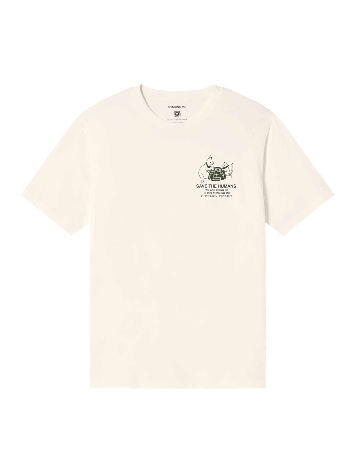 Thinking MU Save The Humans Zack T-Shirt White S