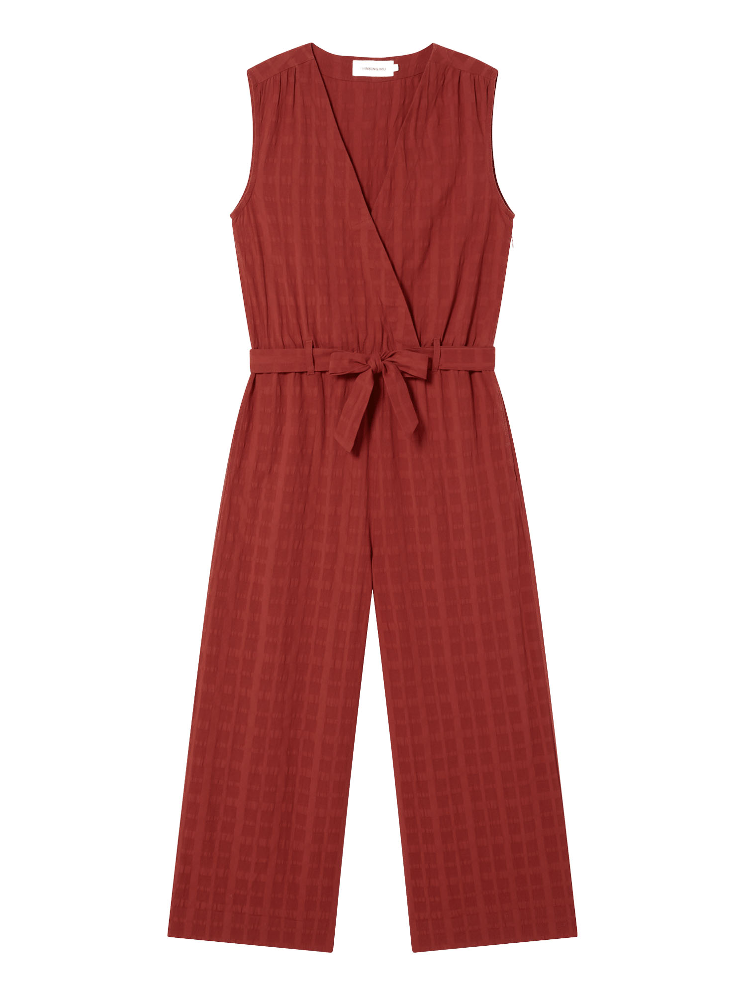 Thinking MU Winona Jumpsuit Orangered Cuadrito L