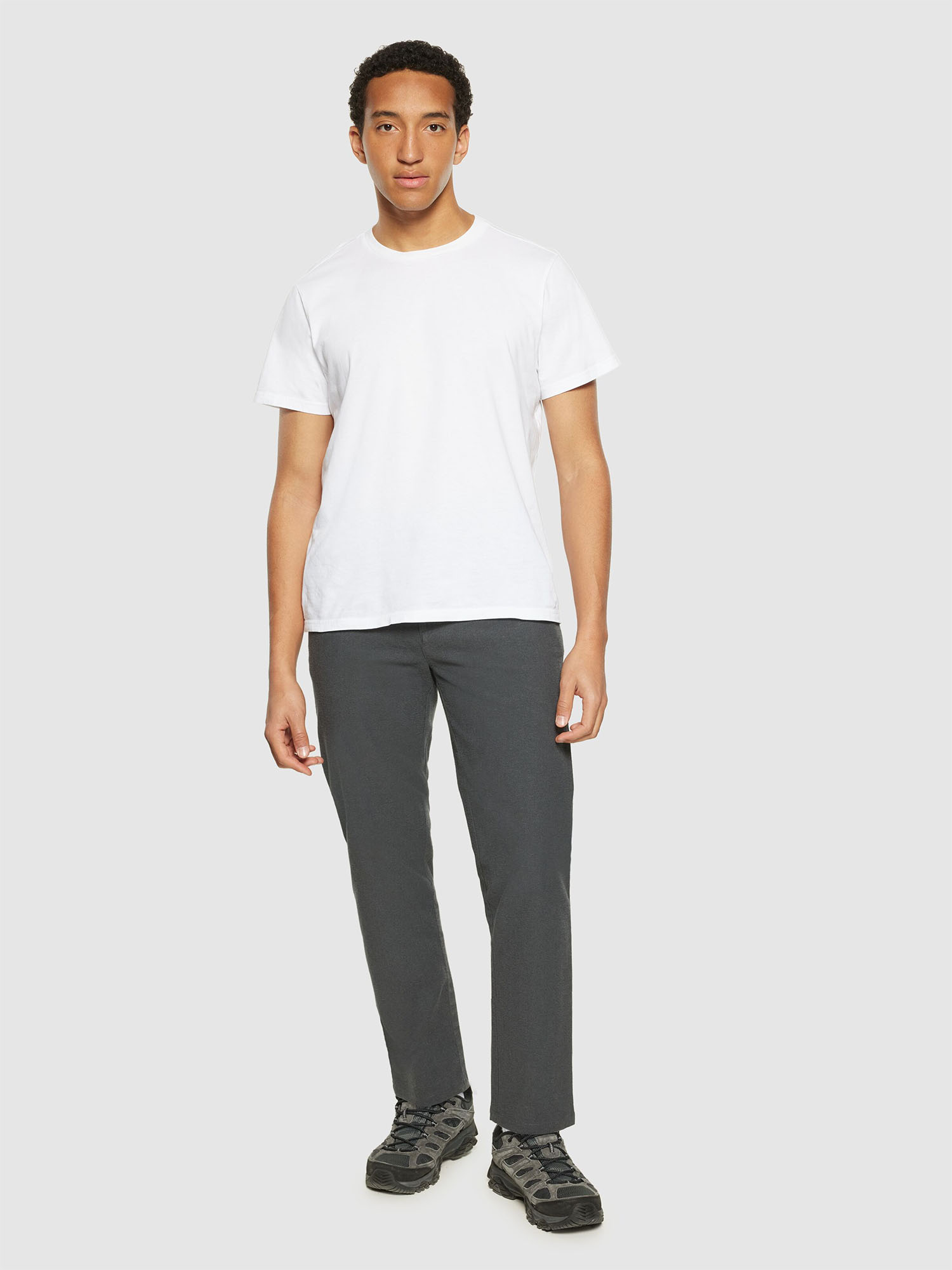 Knowledge Cotton Apparel Chuck Regular Flannel Chino Pants Gray Pinstripes 30/32
