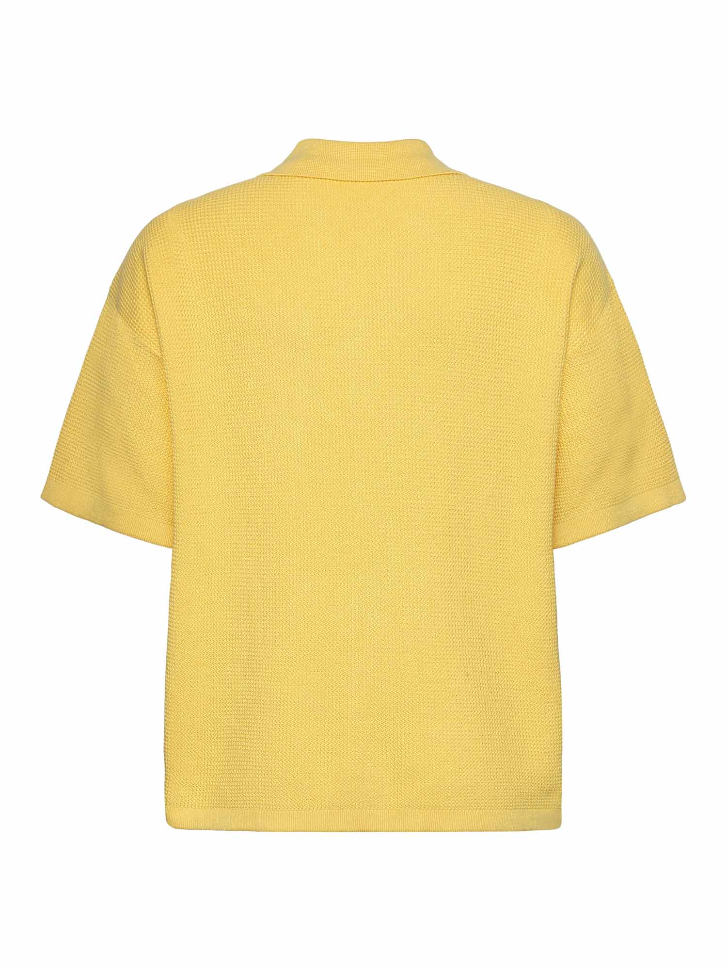 Knowledge Cotton Apparel Racking Stitch Short Sleeved Shirt Yarrow L