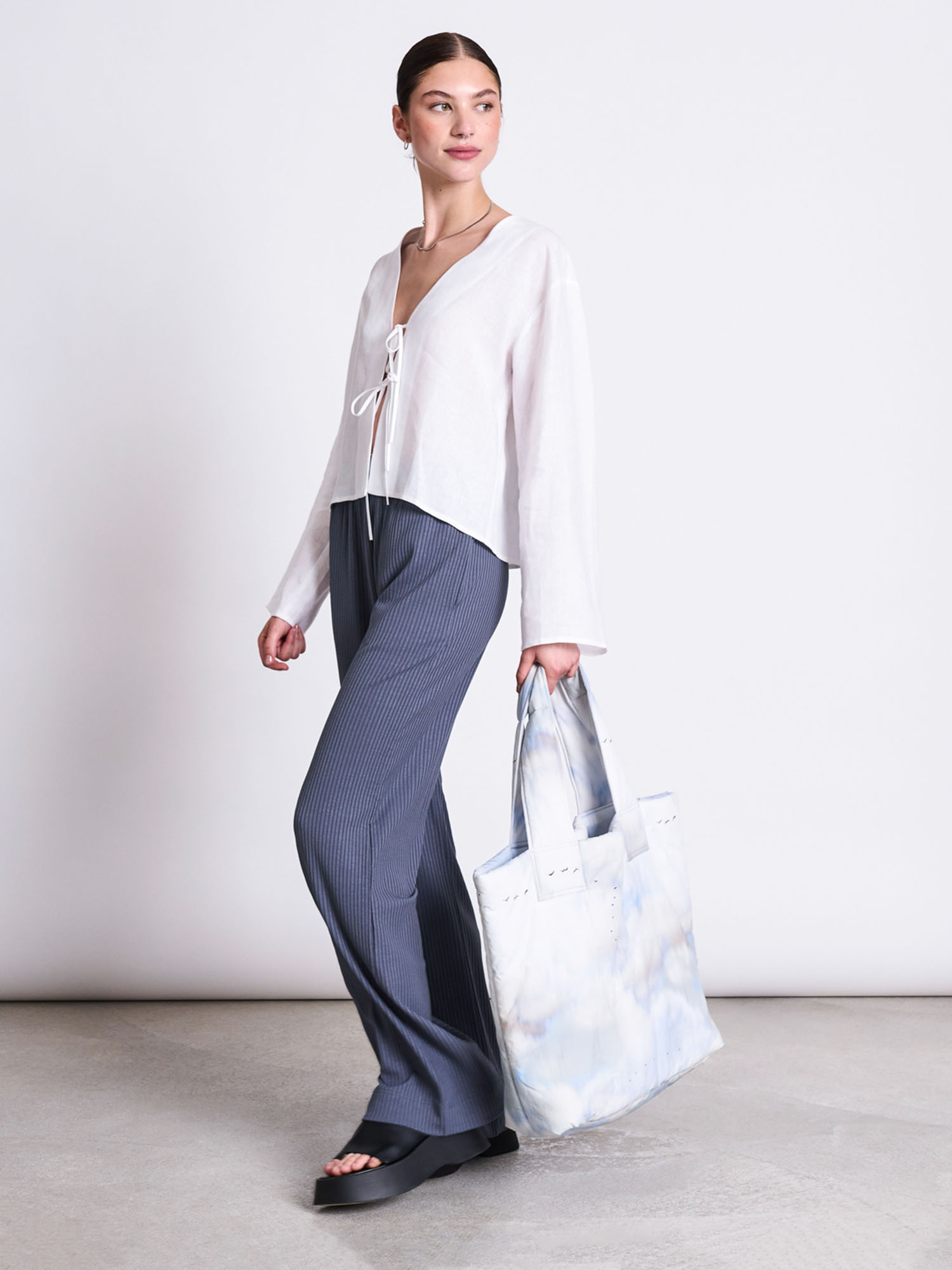 JAN 'N JUNE Lyocell Rib Pants Smilla Turbulence L