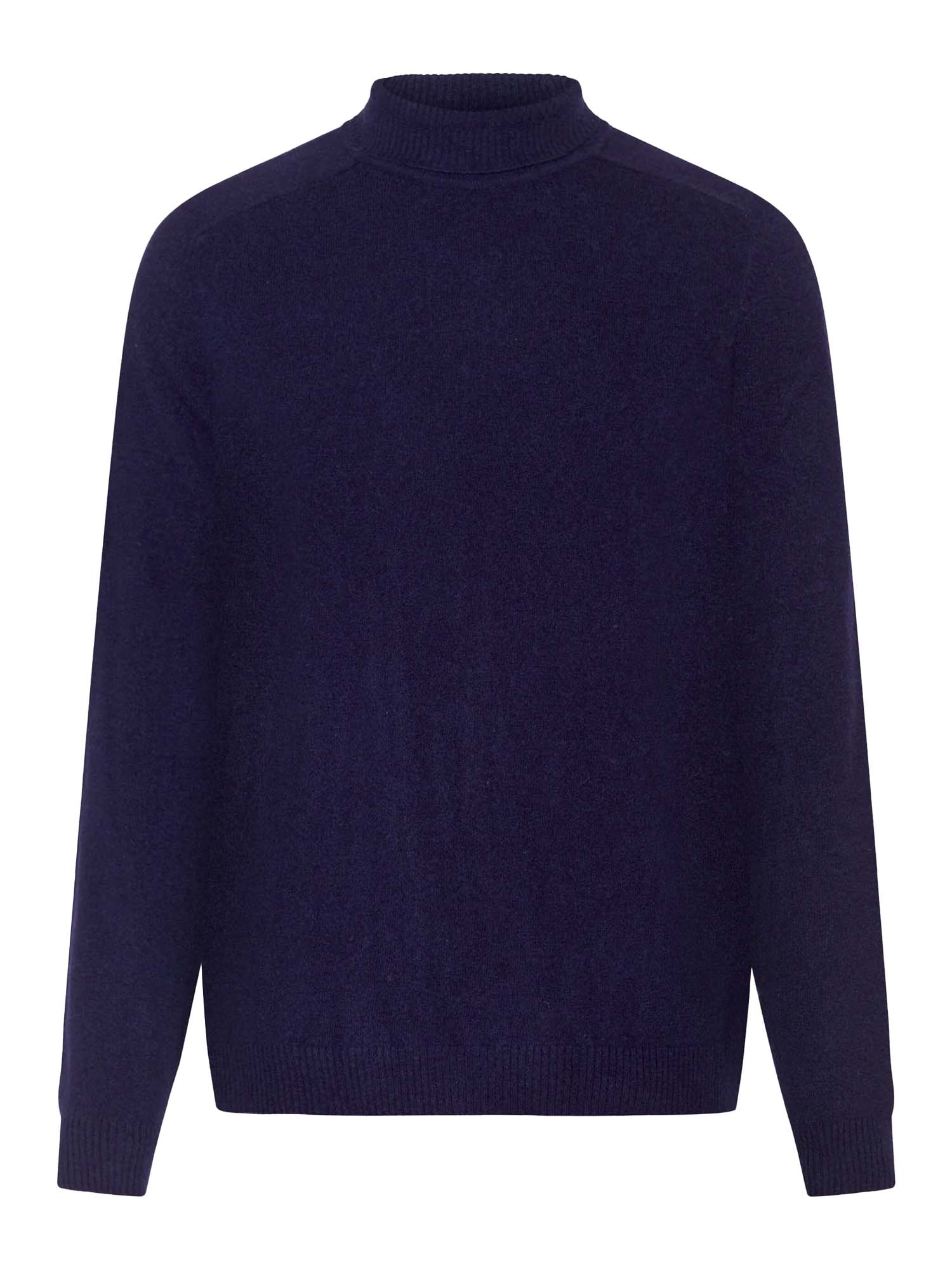 Knowledge Cotton Apparel Forrest Roll Neck Merino Wool Knit Total Eclipse S