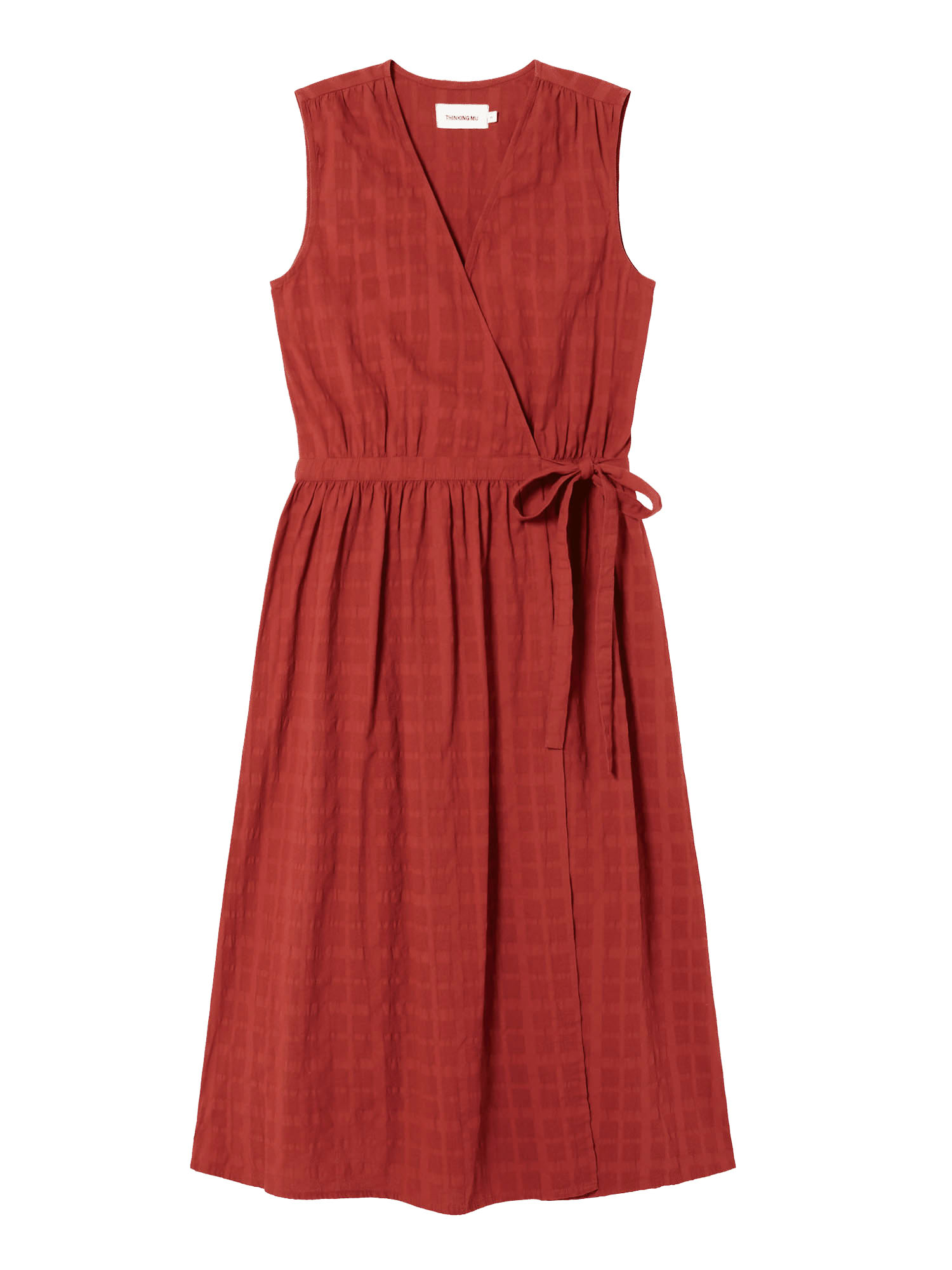 Thinking MU Cuadrito Amapola Dress Orangered L