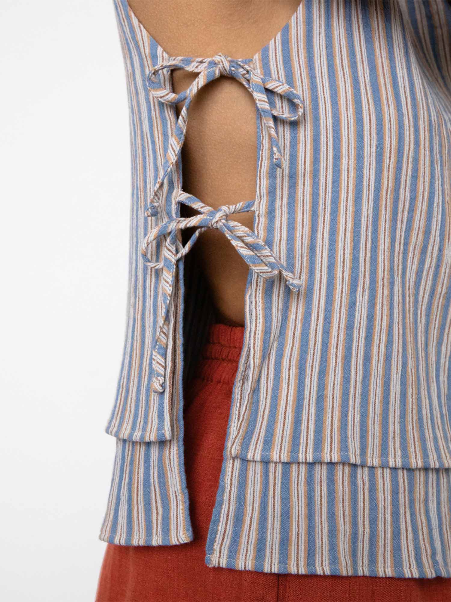 Rotholz Tie Top Multi Stripe S