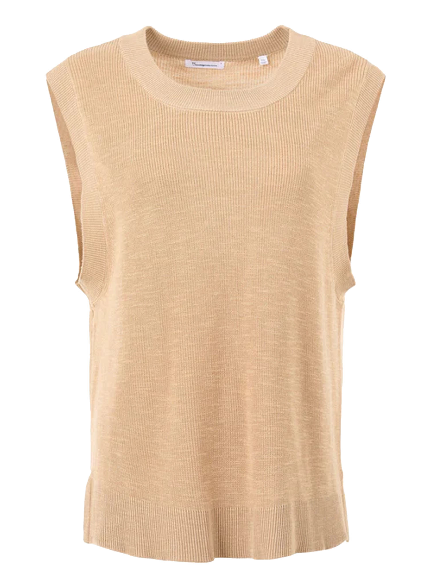 Knowledge Cotton Apparel MYRTHE Tencel Rib Structure Vest Safari M