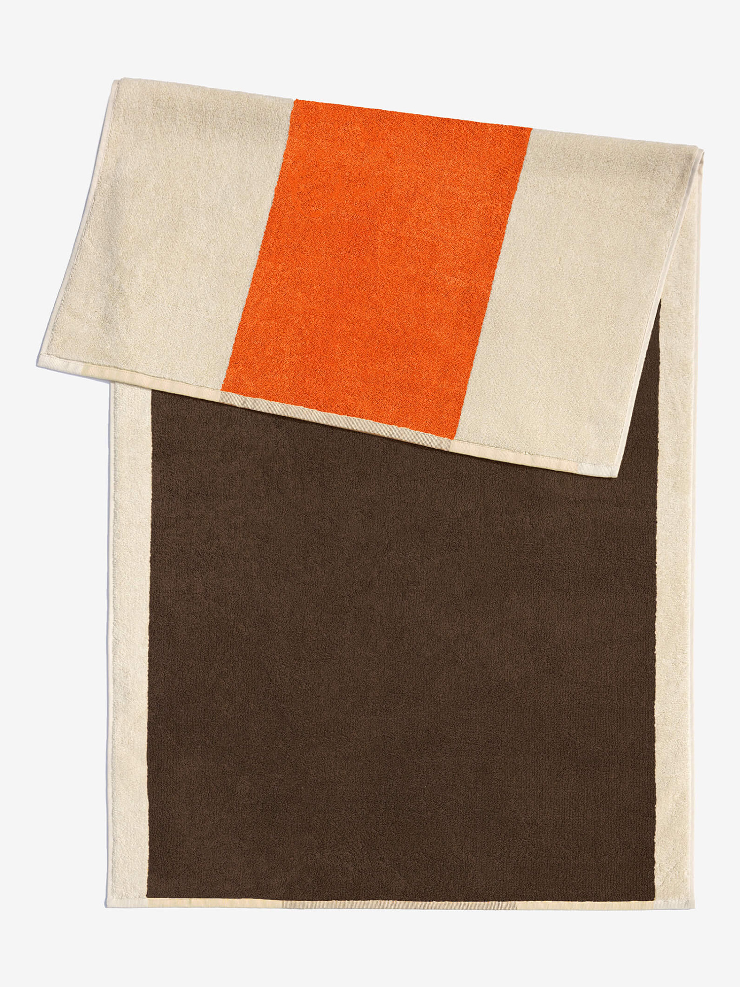 SUITE702 Strandtuch 90x180cm Orange-Brown