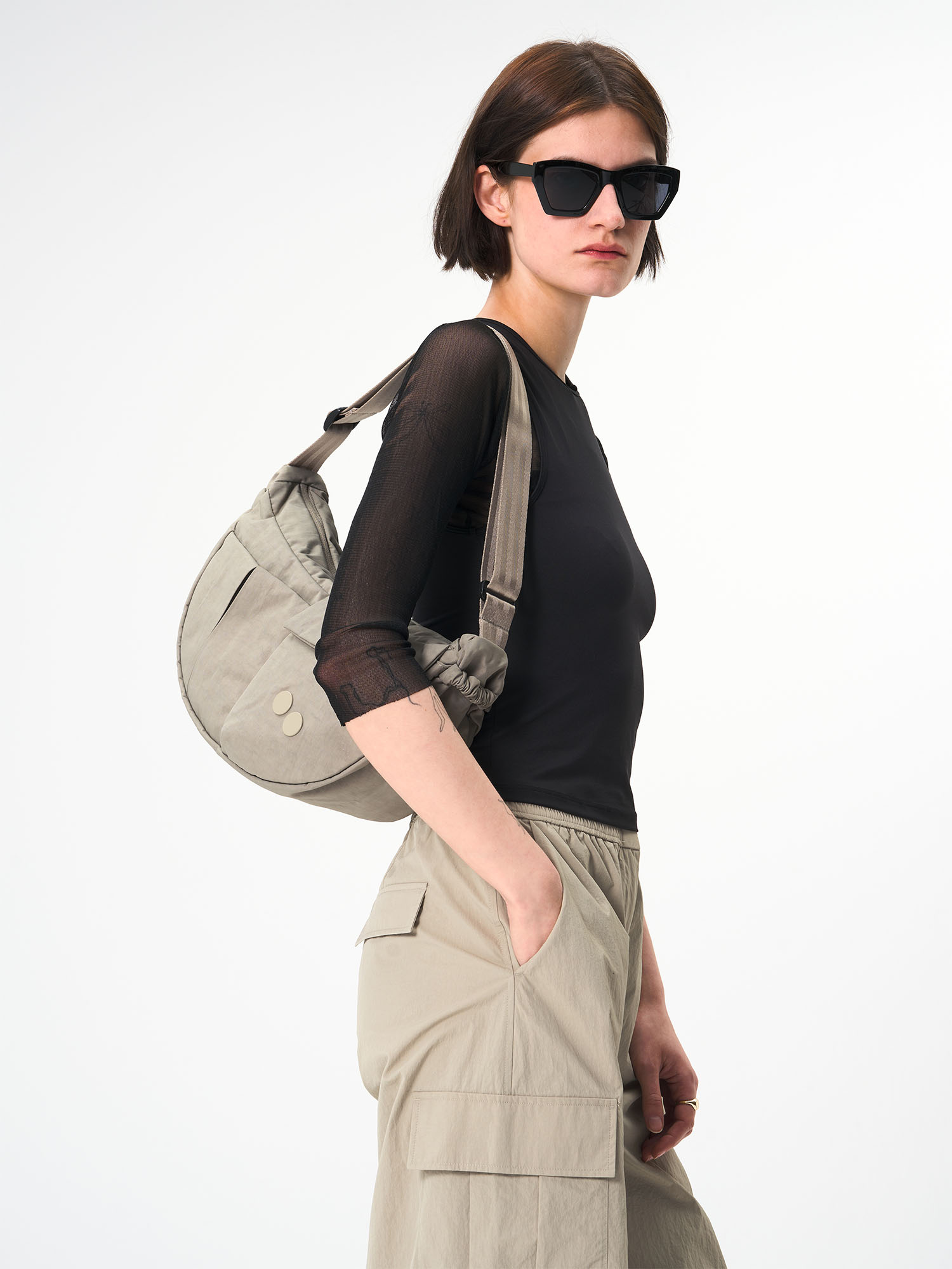 pinqponq Krumm Medium Crinkle Taupe