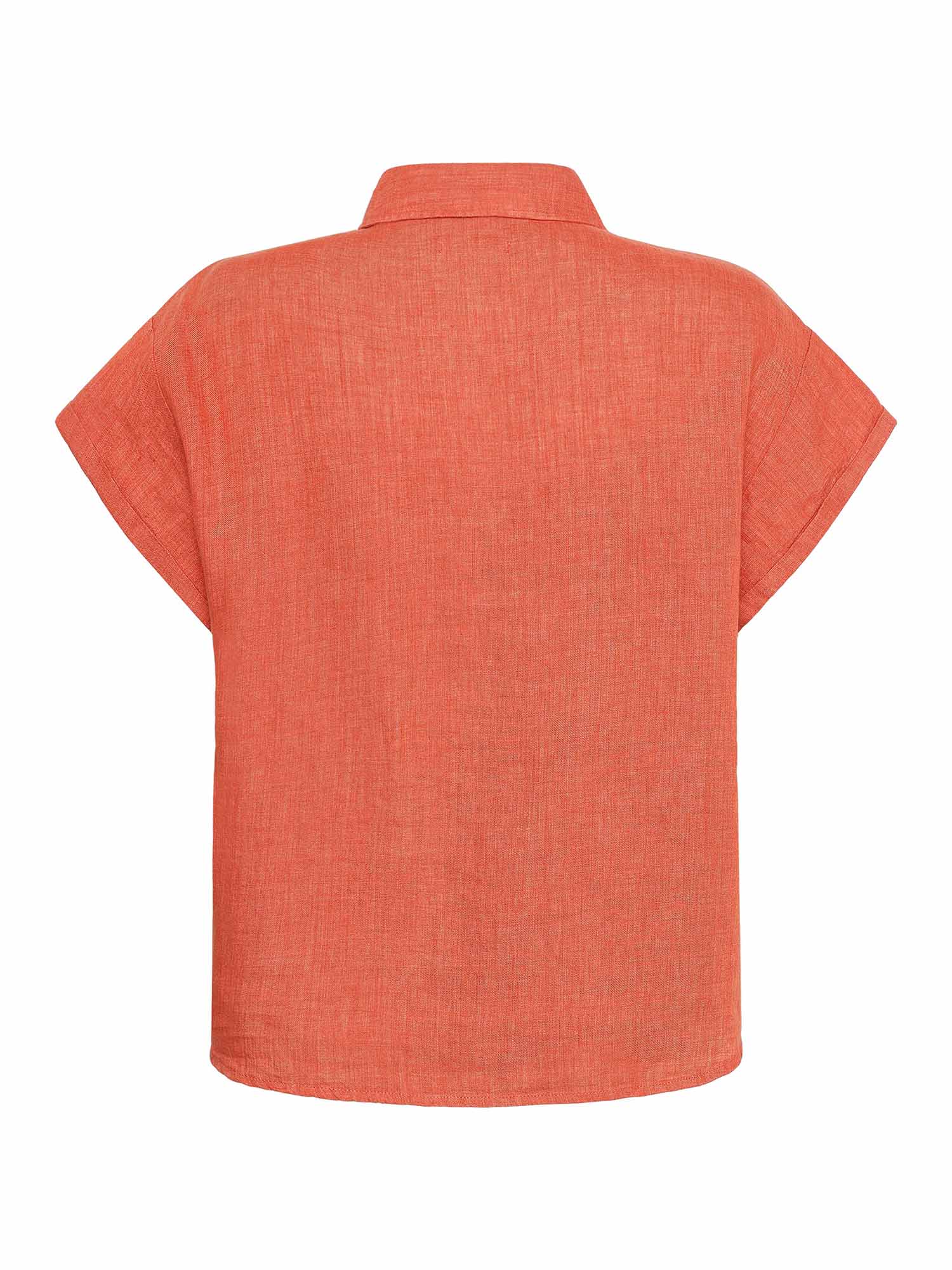 Knowledge Cotton Apparel ASTER Fold Up Short Sleeve Shirt Langoustino S