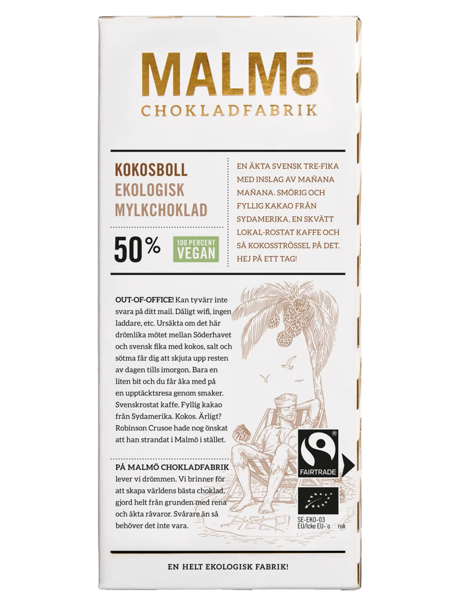 Malmö Chokladfabrik Tafel 100g