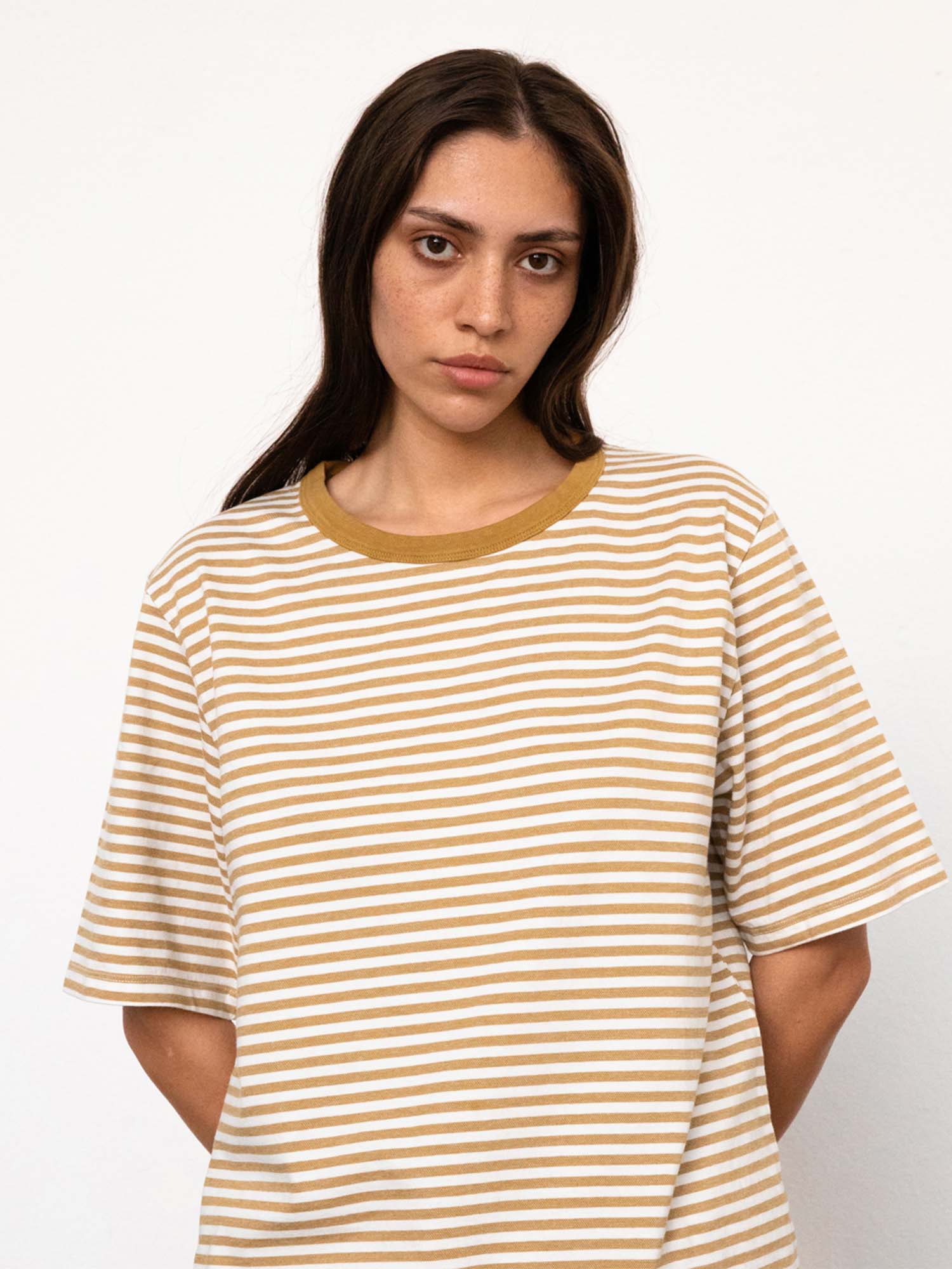 Rotholz Striped T-Shirt Karamel XL