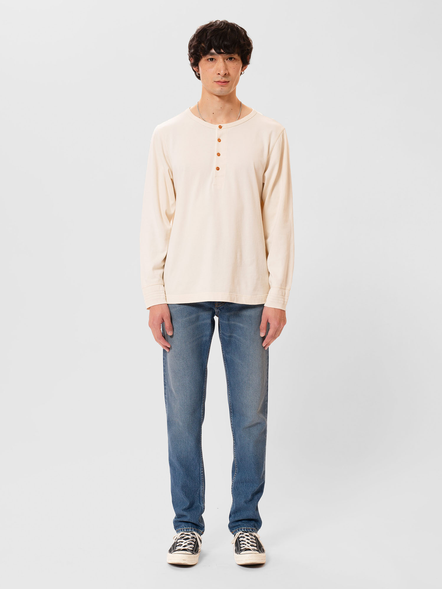 Nudie Jeans Steady Eddie II Blue Haze 33/32