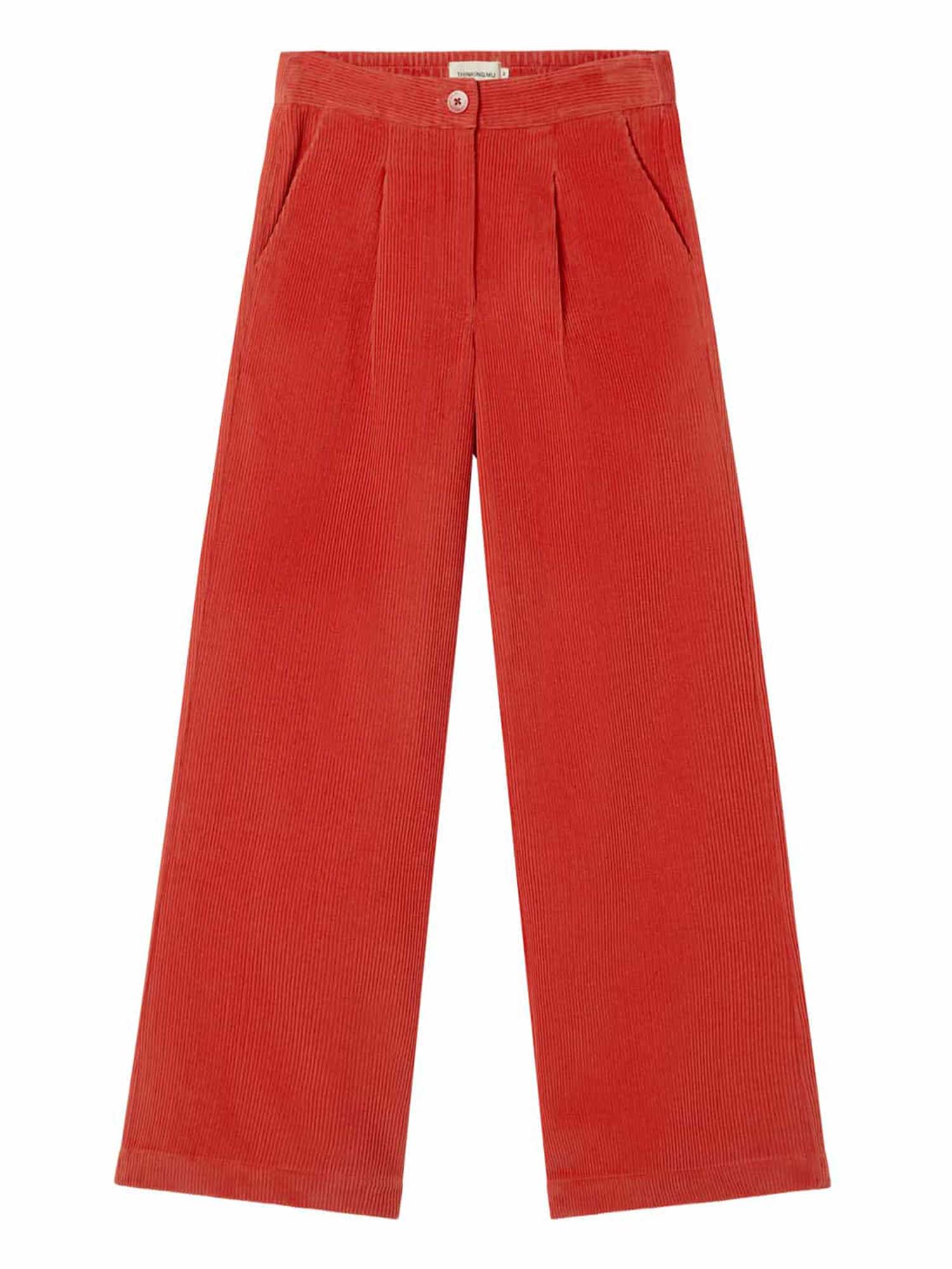 Thinking MU Goji Corduroy Manolita Pants Red 42