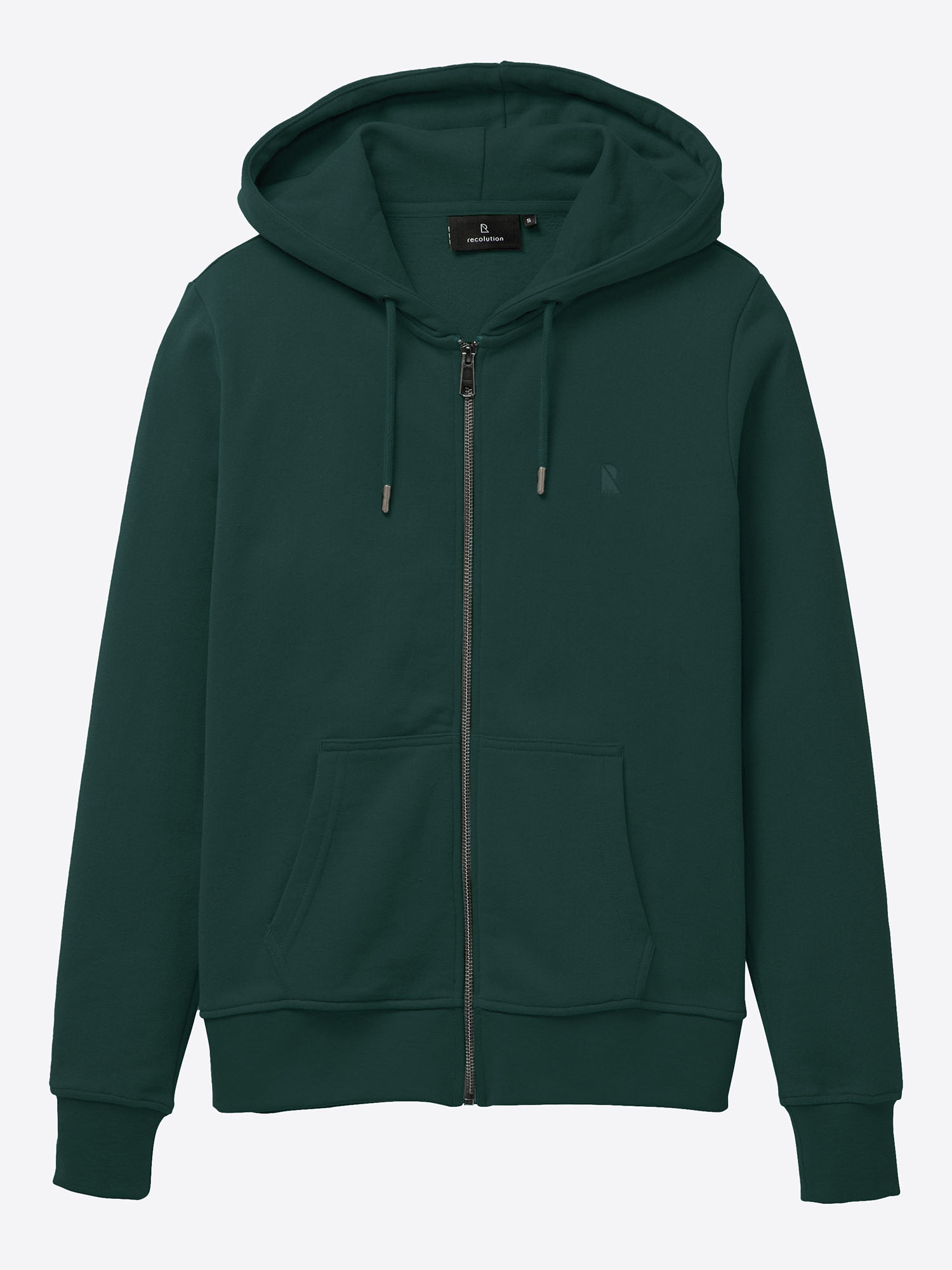 Recolution Dahlia Zip Hoodie Deep Green S