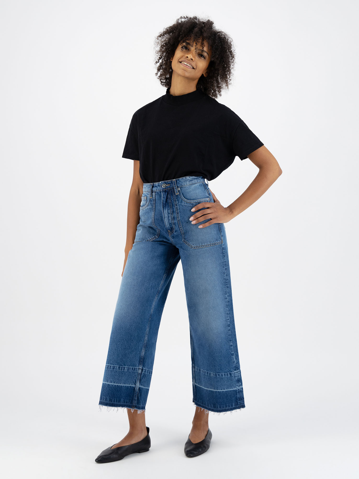 MUD Jeans Sara Works Cropped Medium Stone 29