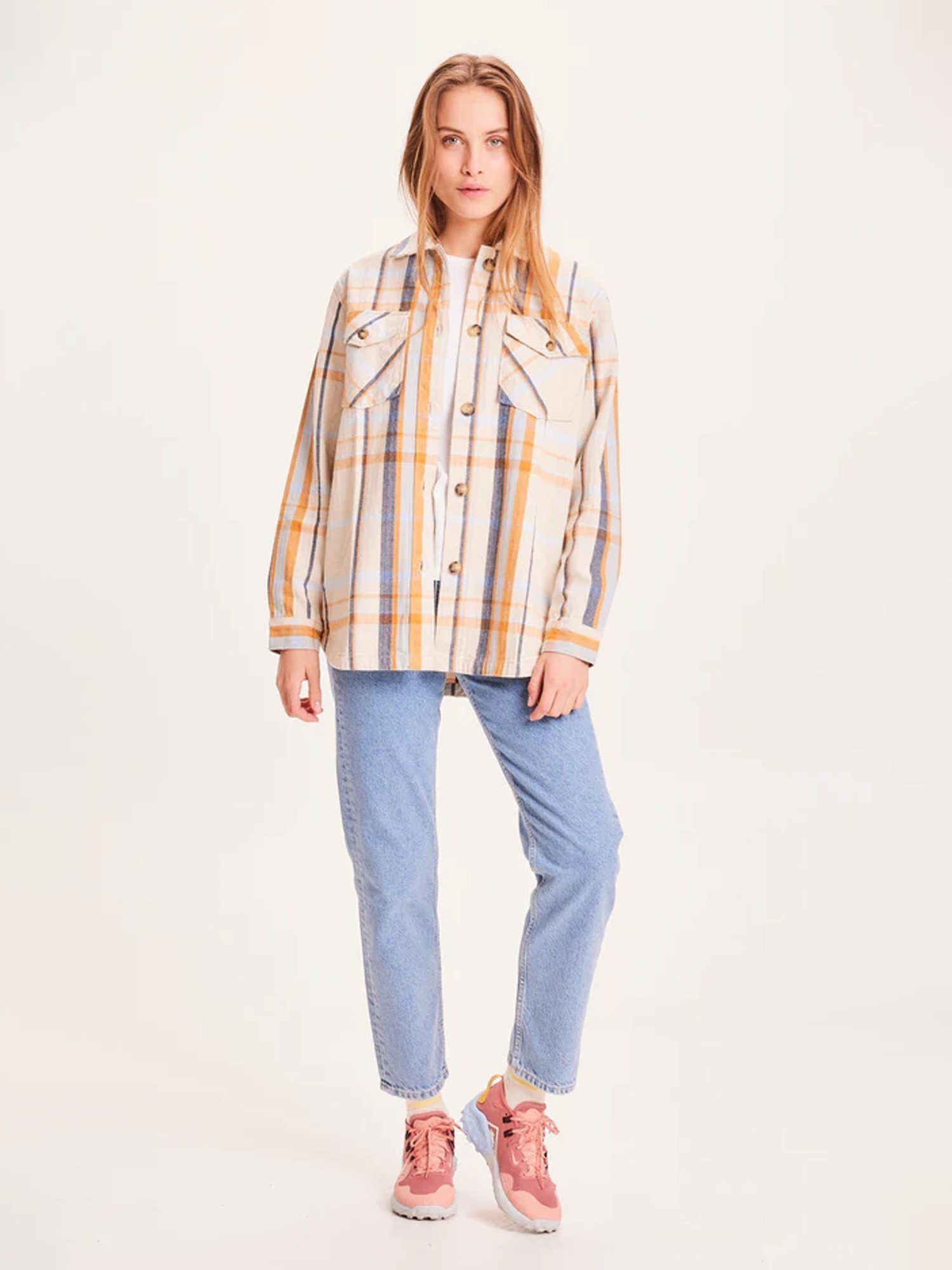 Knowledge Cotton Apparel  LILLIAN Check Overshirt Item Colour L