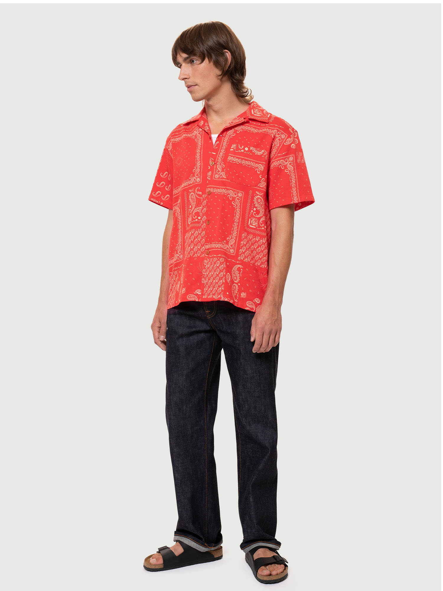 Nudie Jeans Aron Bandana Red M