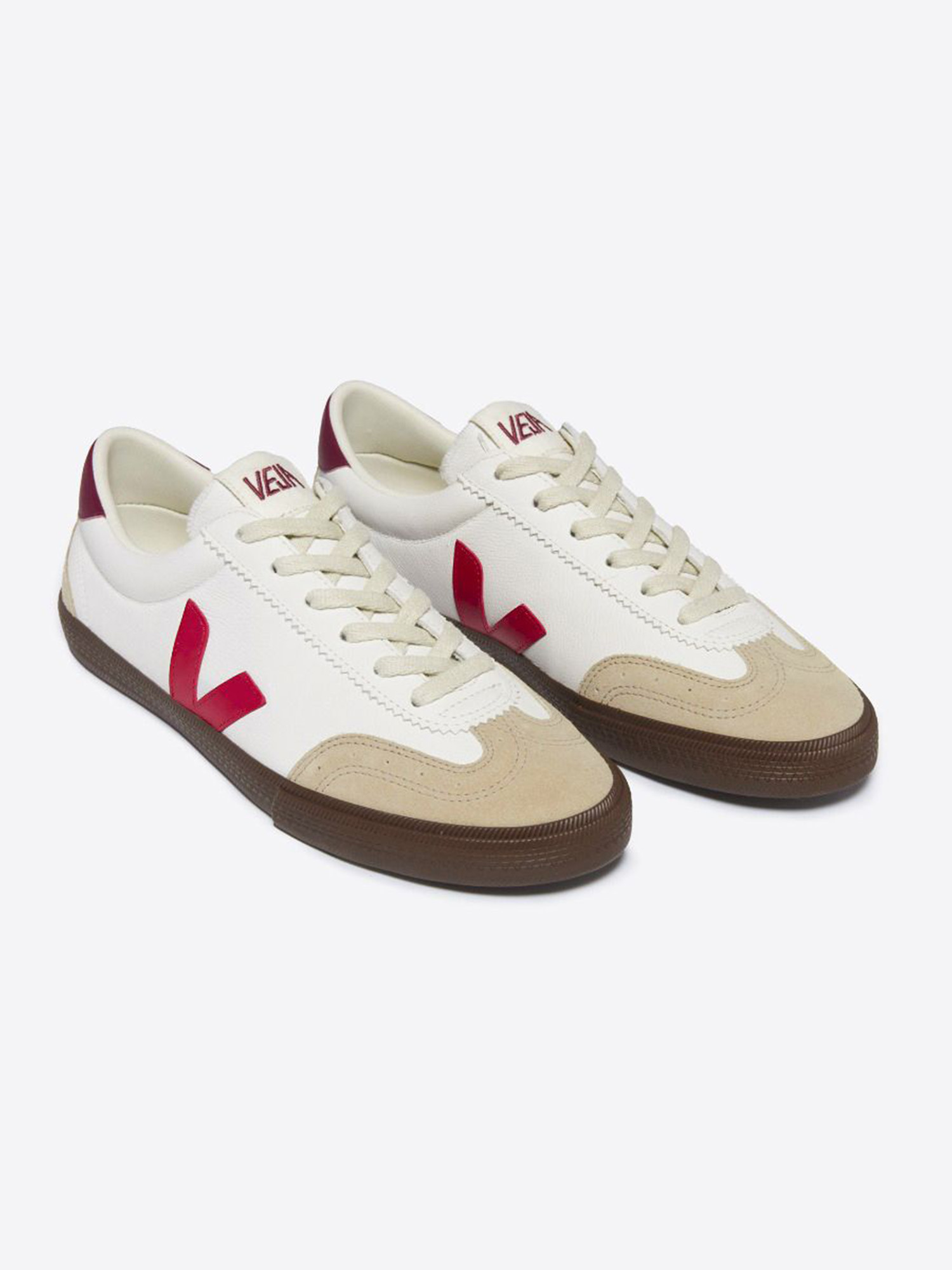 VEJA Volley Leather Women White Pekin Bark 40
