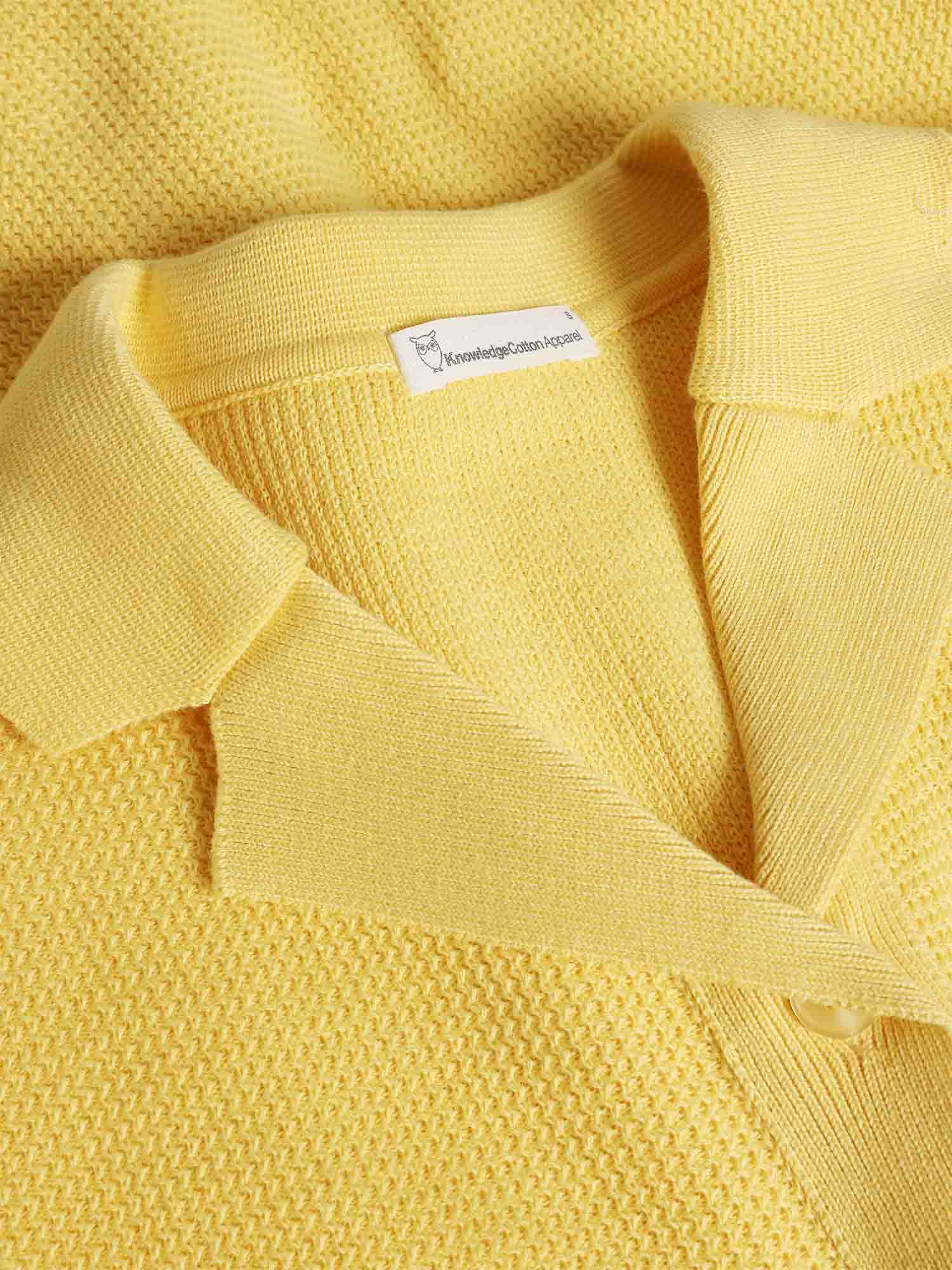 Knowledge Cotton Apparel Racking Stitch Short Sleeved Shirt Yarrow L