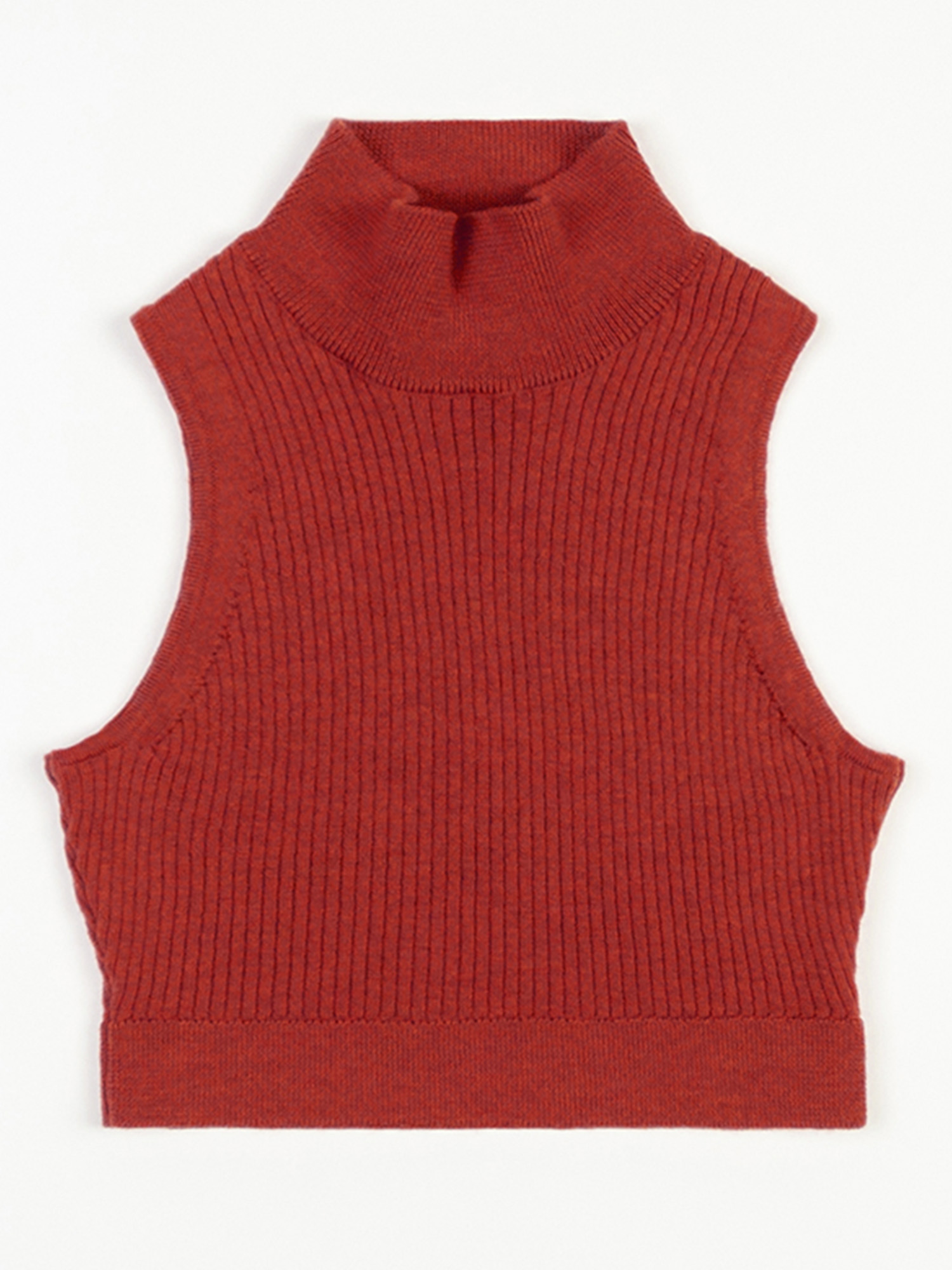 Rotholz Merino Knit Singlet Dusty Red S