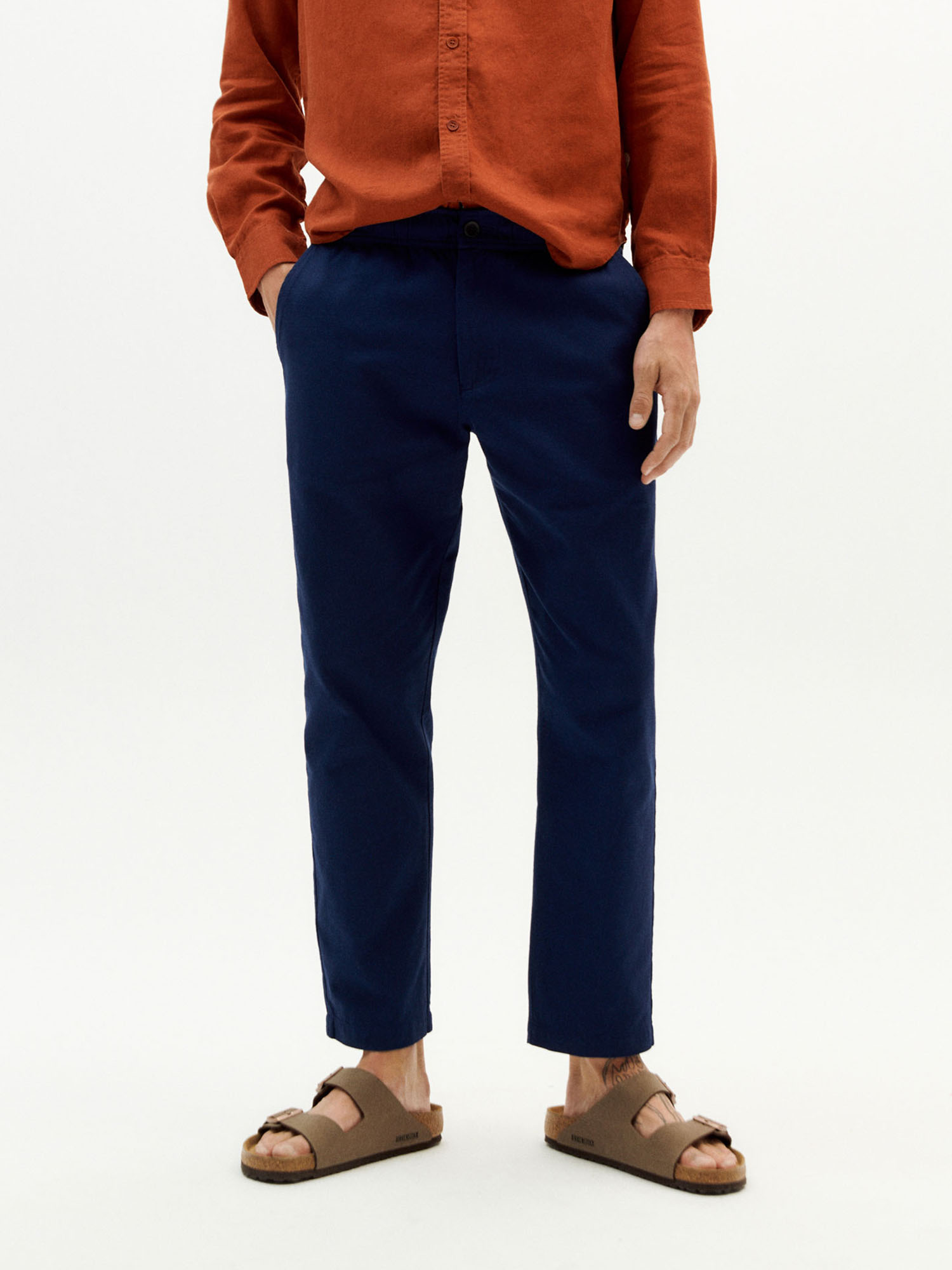 Thinking MU Travel Pants LIGHT Blue Night 48