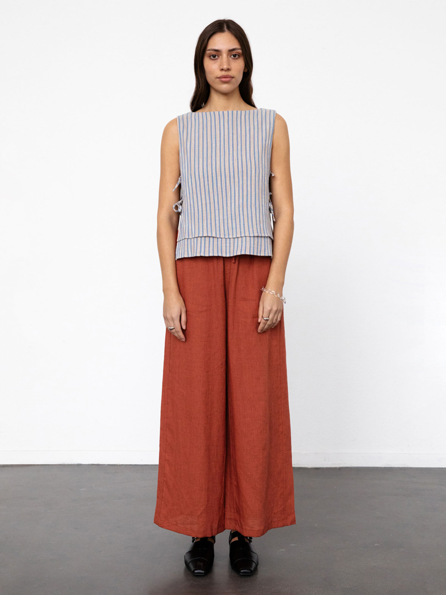 Rotholz Tie Top Multi Stripe S