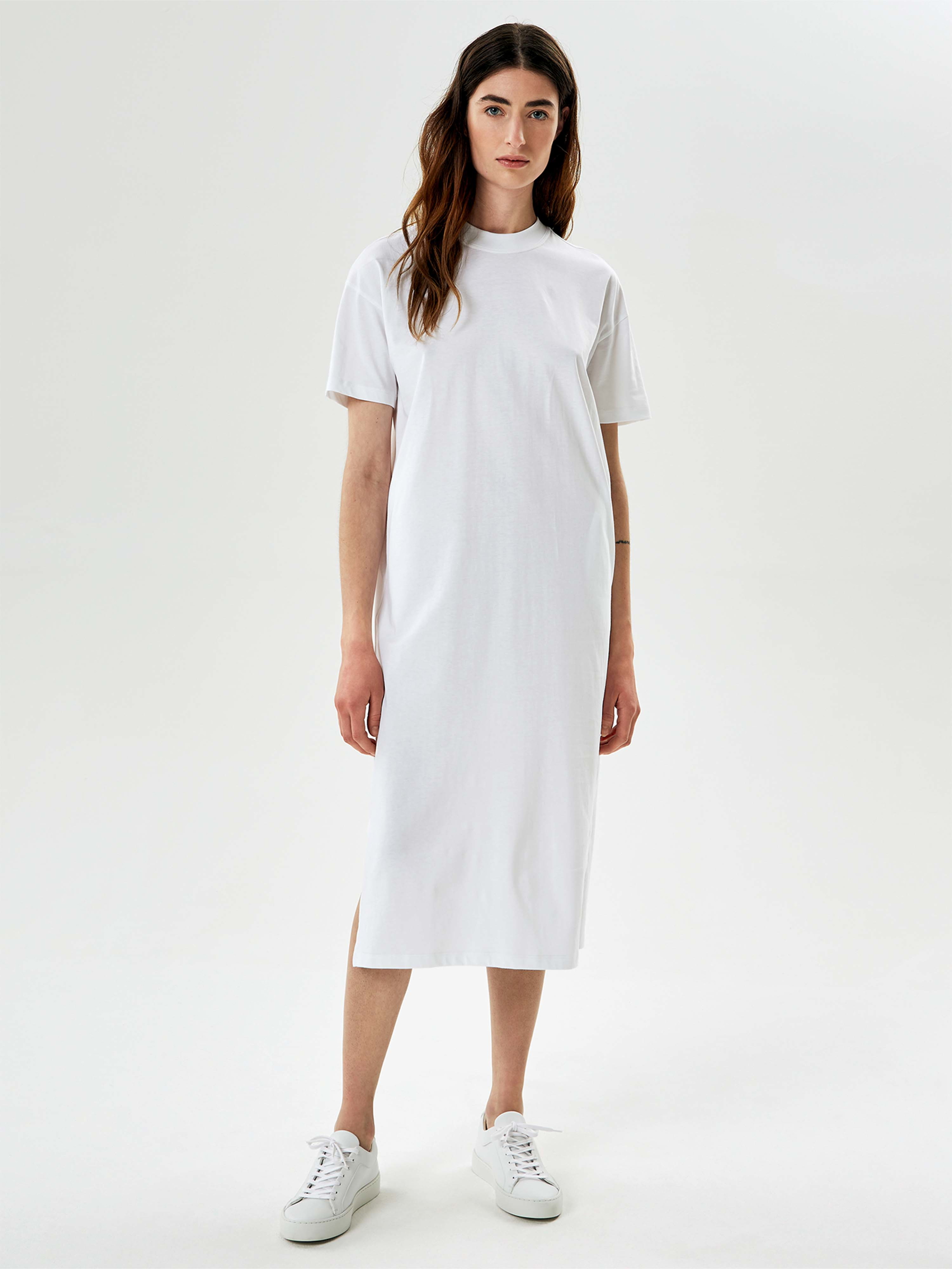 NINE TO FIVE T-Shirt Dress #gado White L