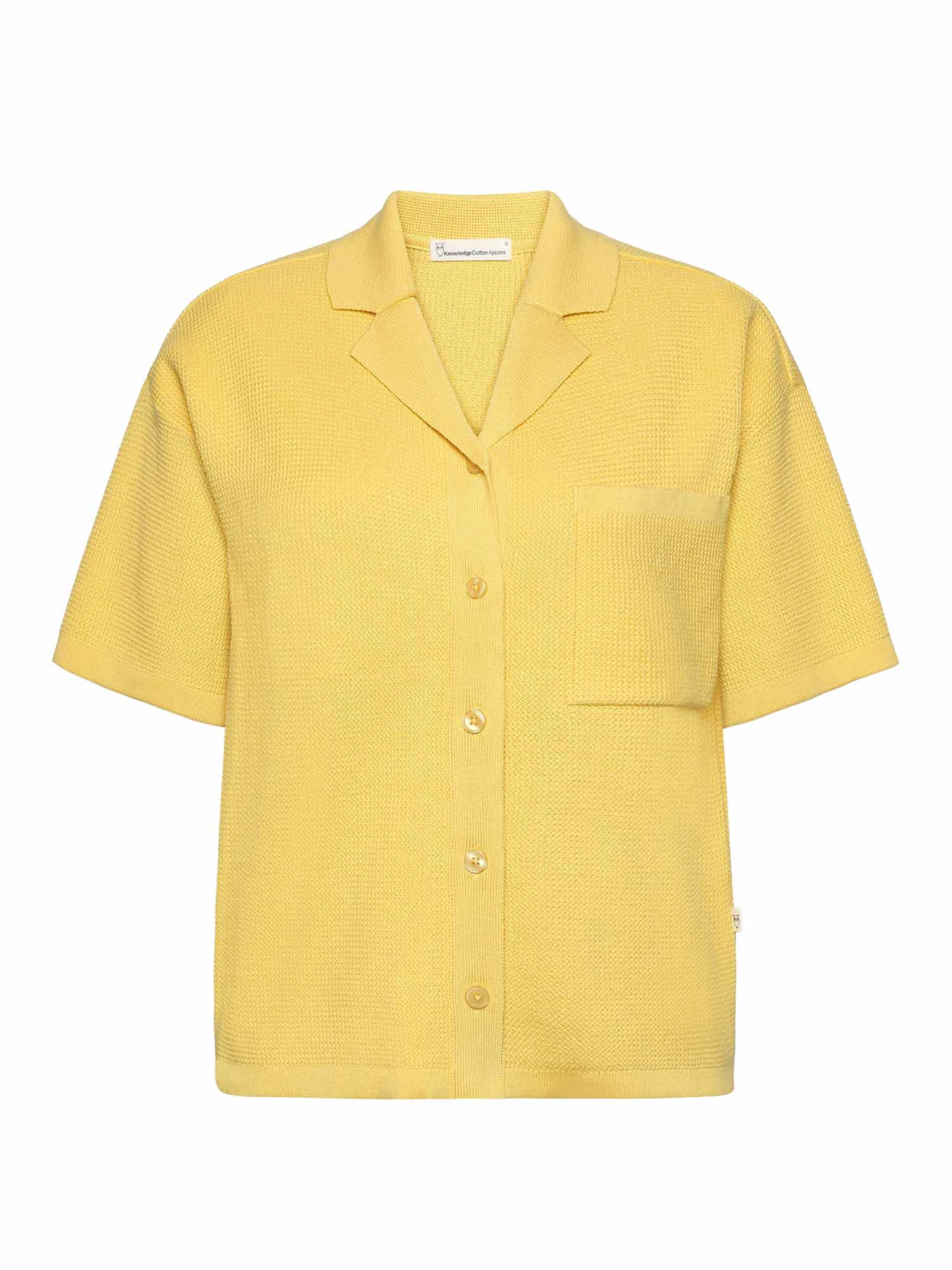Knowledge Cotton Apparel Racking Stitch Short Sleeved Shirt