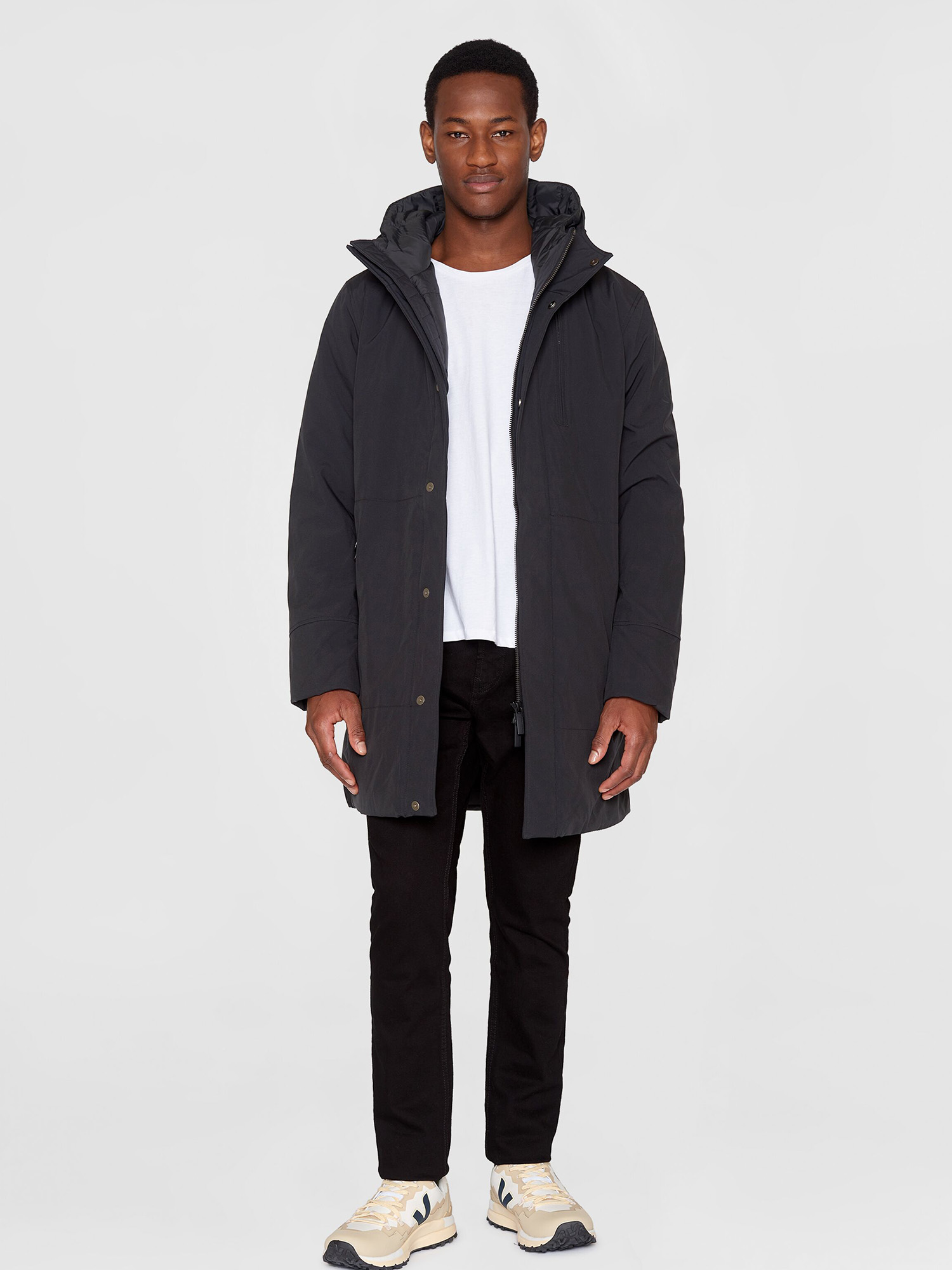 Knowledge Cotton Apparel Climate Shell Jacket Männer Black Jet S