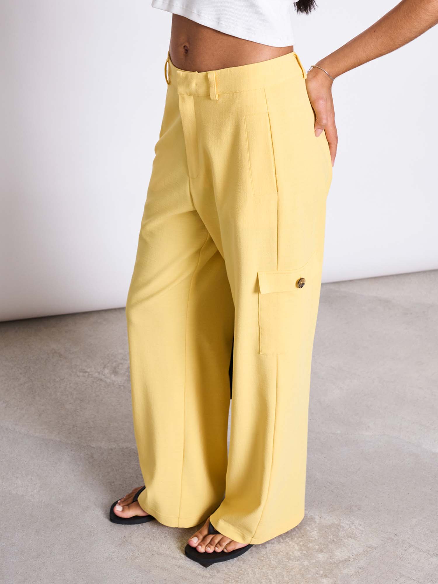 JAN 'N JUNE Cargo Pants Fano Buttercup S