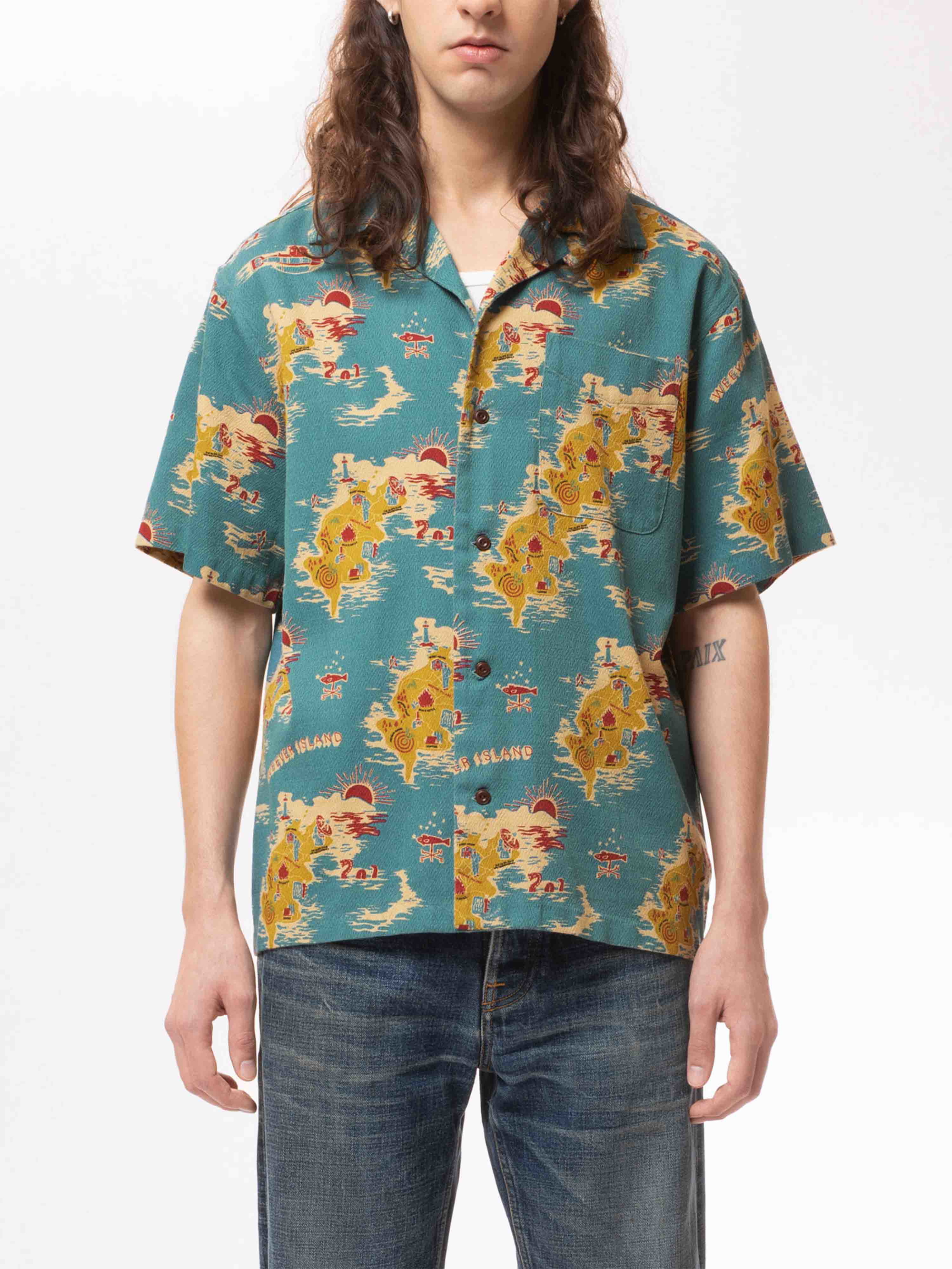 Nudie Jeans Aron Islands Multi L