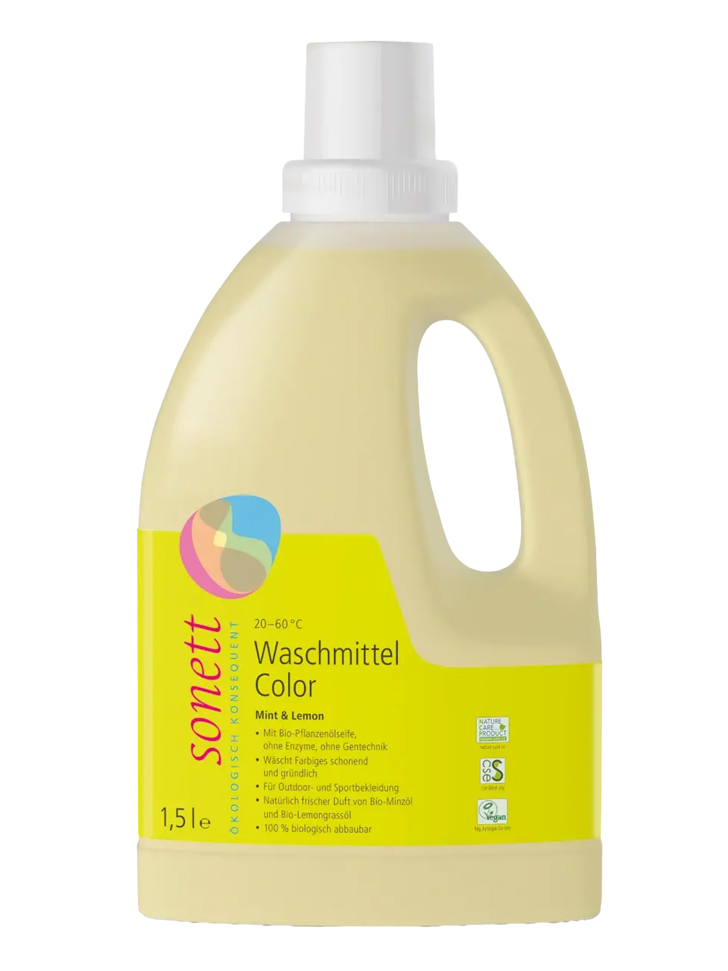 Sonett Waschmittel Color Mint & Lemon 1,5L