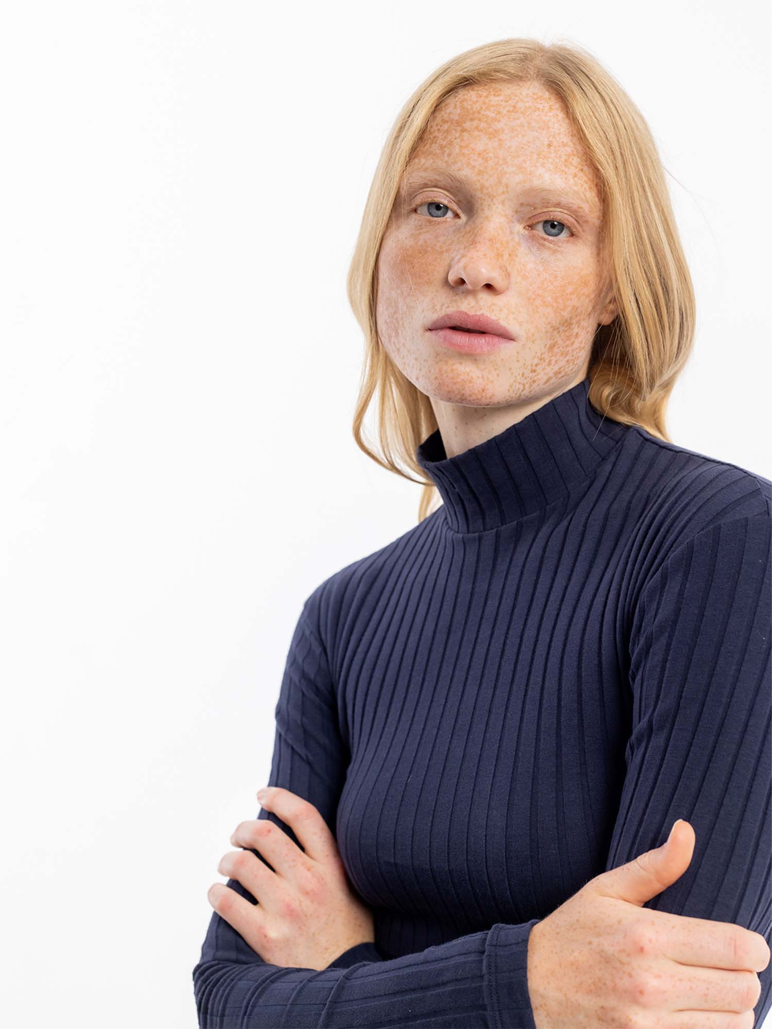 Rotholz Longsleeve Mockneck Midnight L
