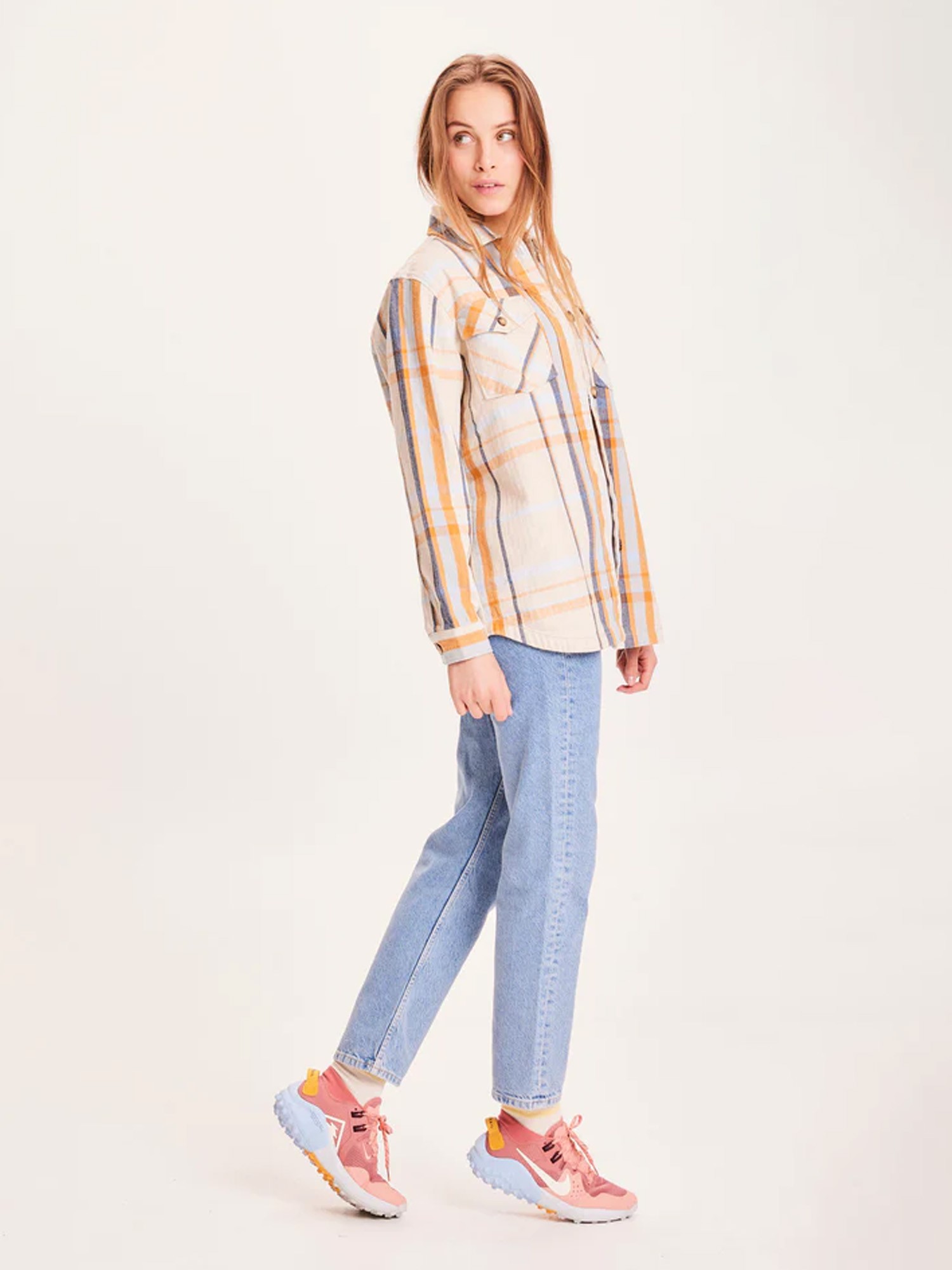 Knowledge Cotton Apparel  LILLIAN Check Overshirt Item Colour L
