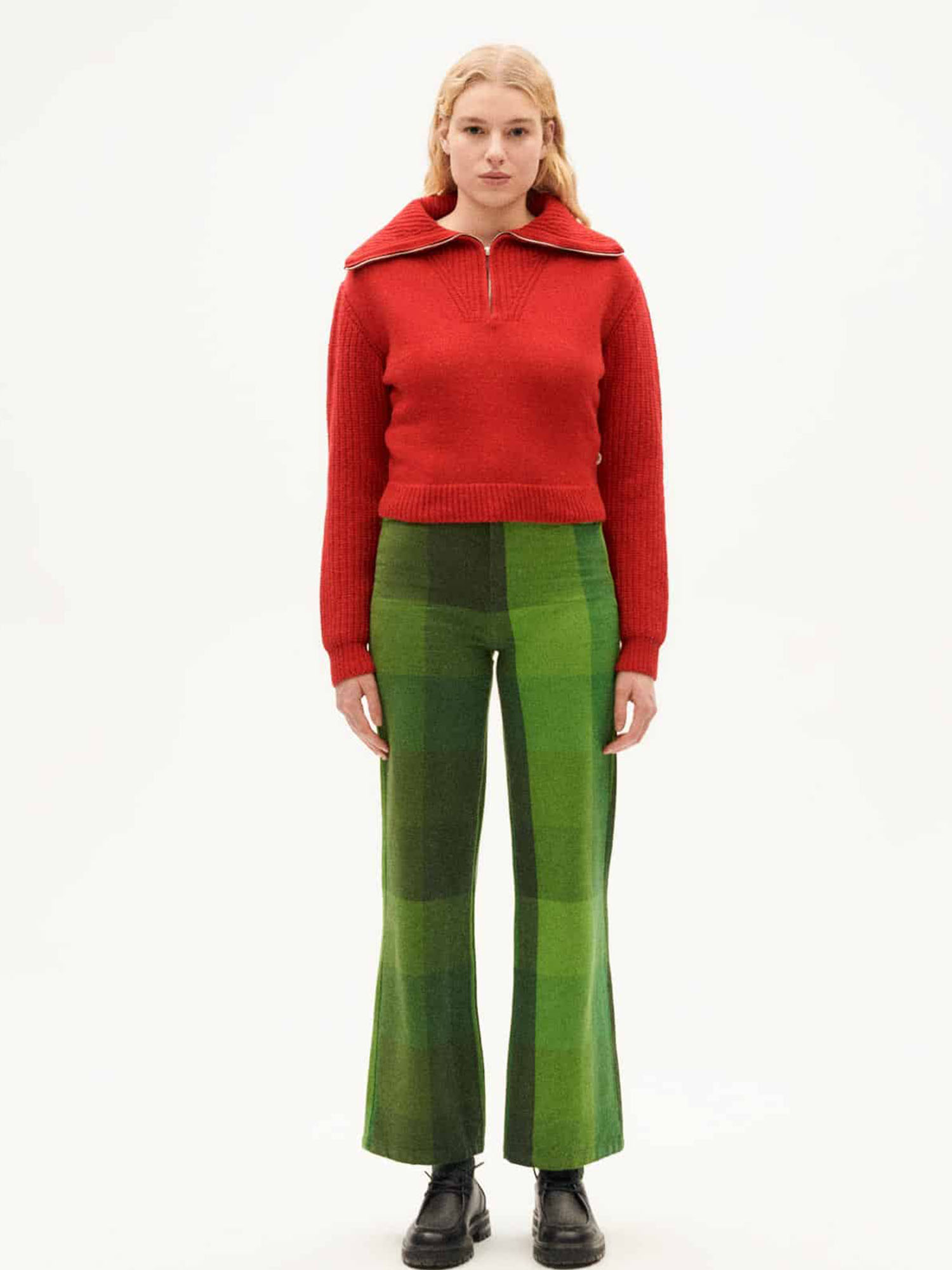 Thinking MU Tanit Knitted Sweater Red S